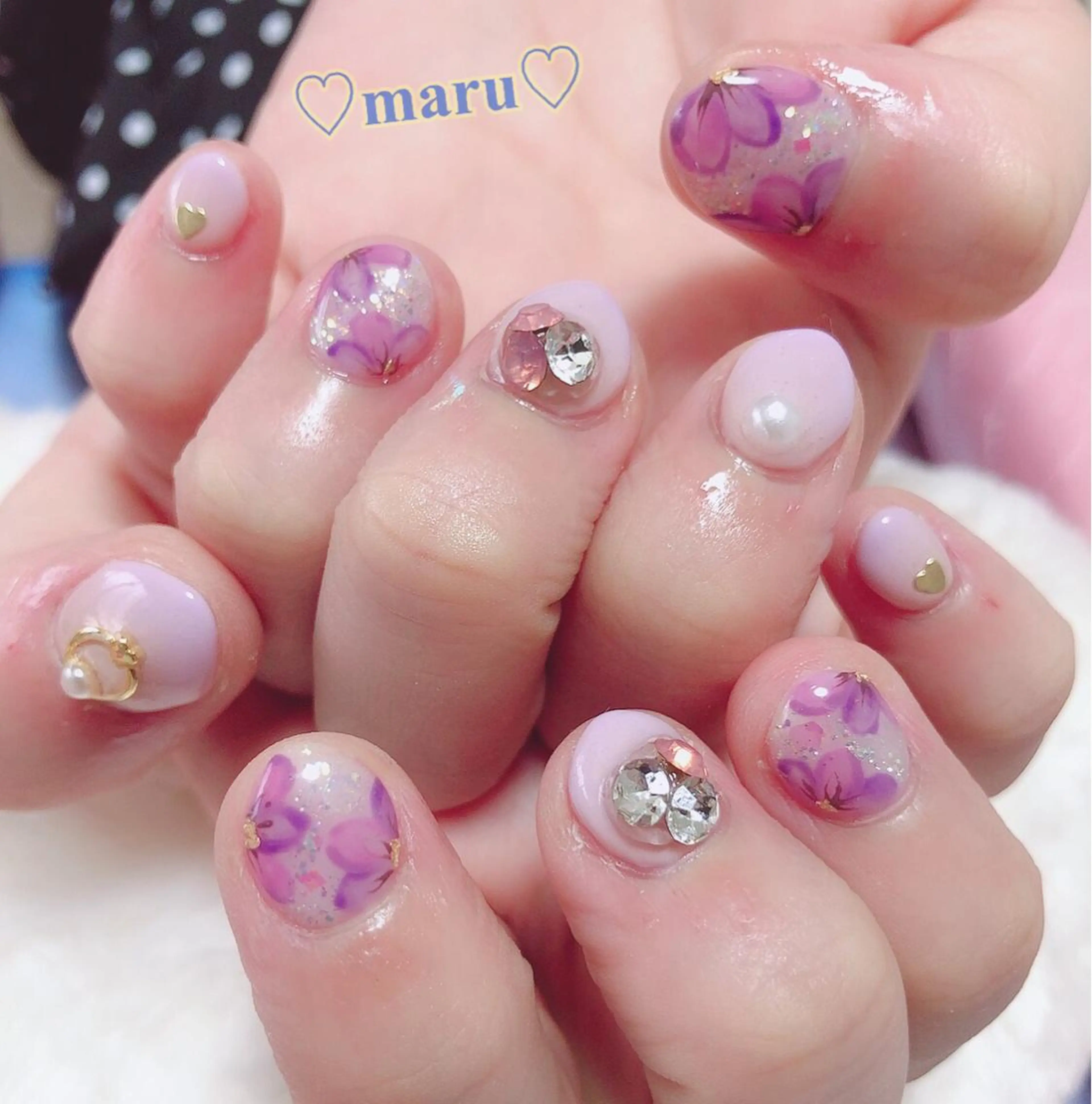 ネイル ハンドネイル フットネイル まるみ ♡のネイルデザイン