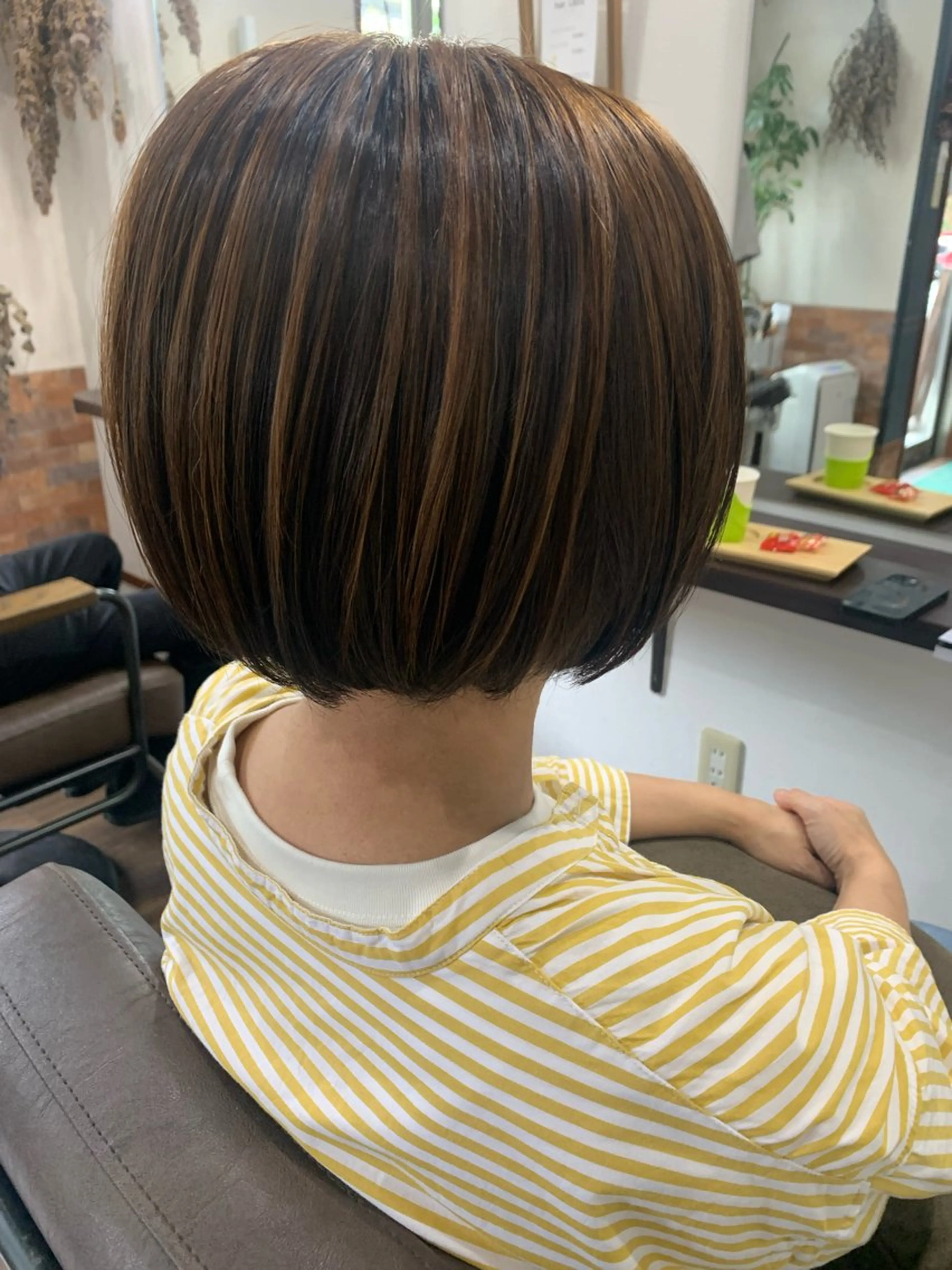 ミディアム カット ヘアカラー hair Libra所属・ヘアー リブラのヘアスタイル