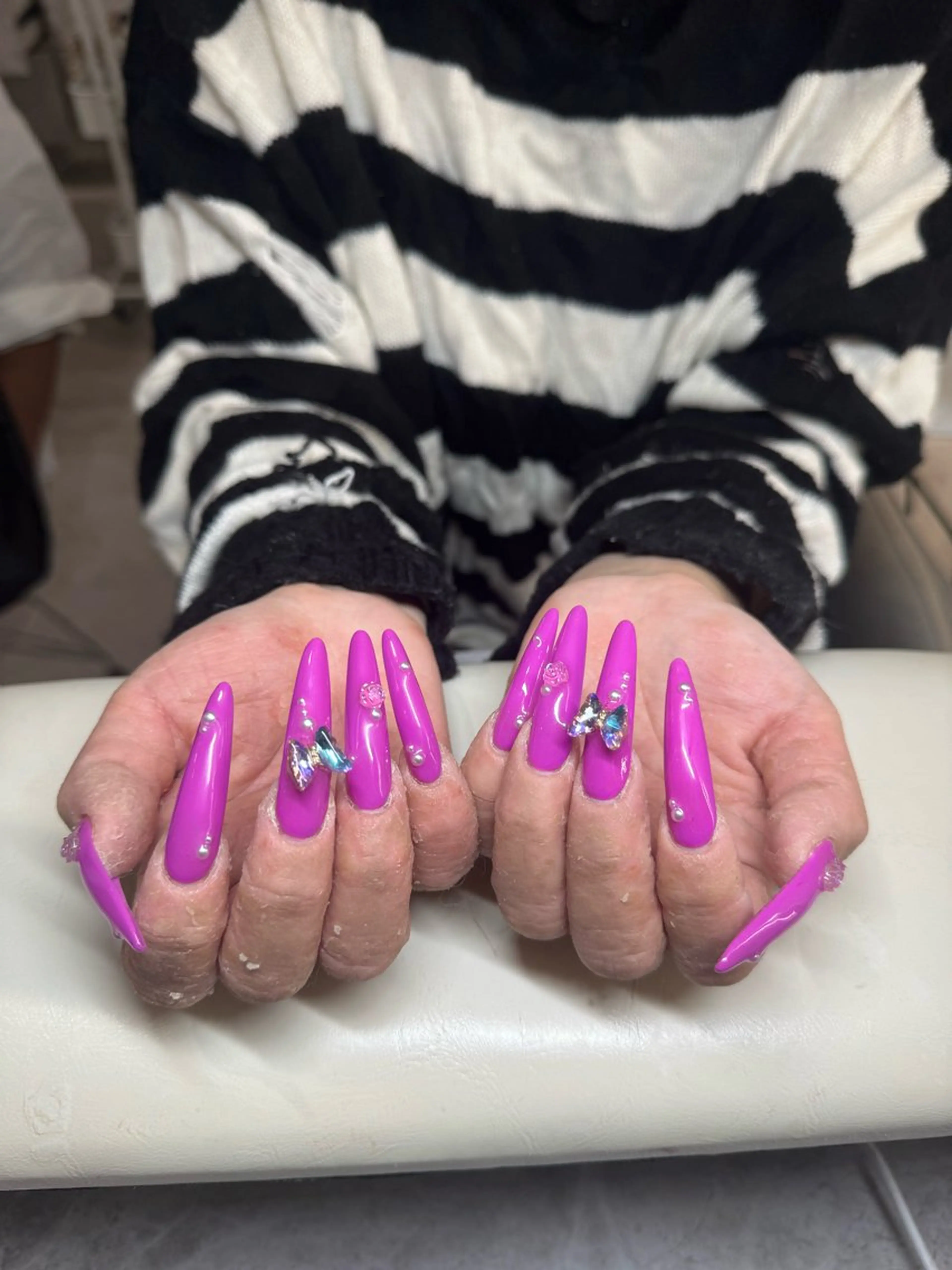 ネイル ロングネイル ハンドネイル IROHA NAIL 北村菜帆のネイルデザイン