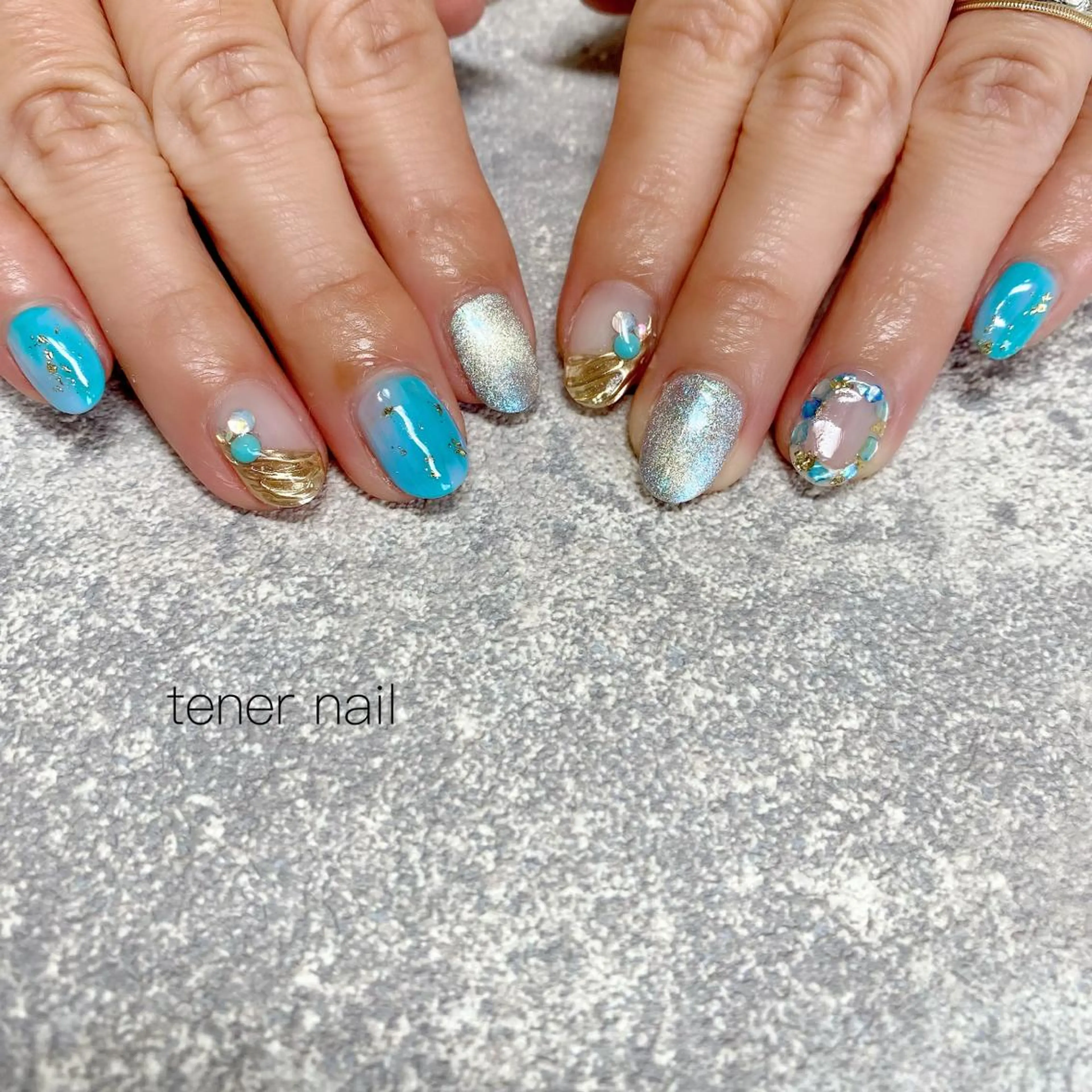 ネイル 夏ネイル tener  nail  テネルネイル所属・テネルネイル tener nailのネイルデザイン