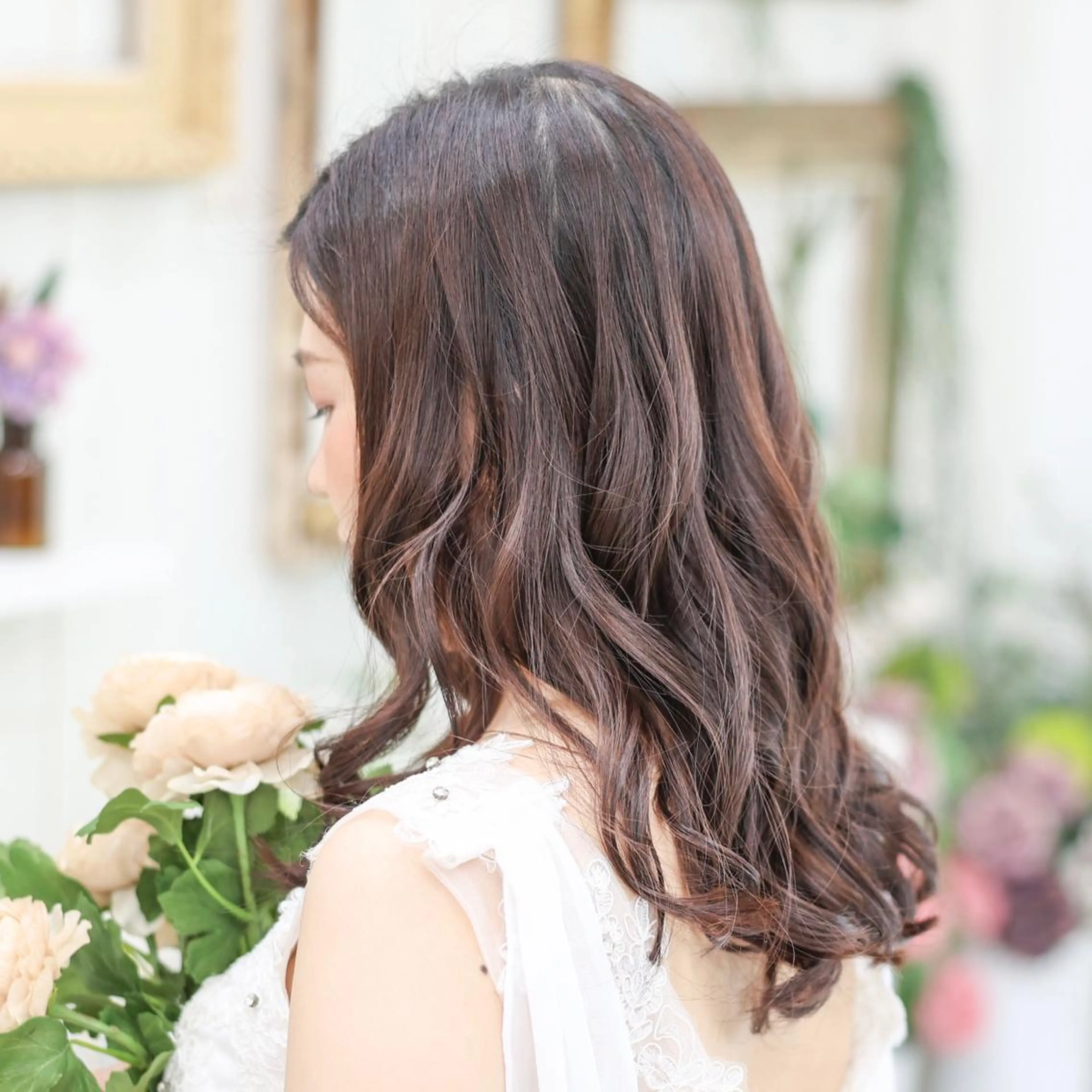 セミロング ヘアアレンジ Studio taloのヘアスタイル