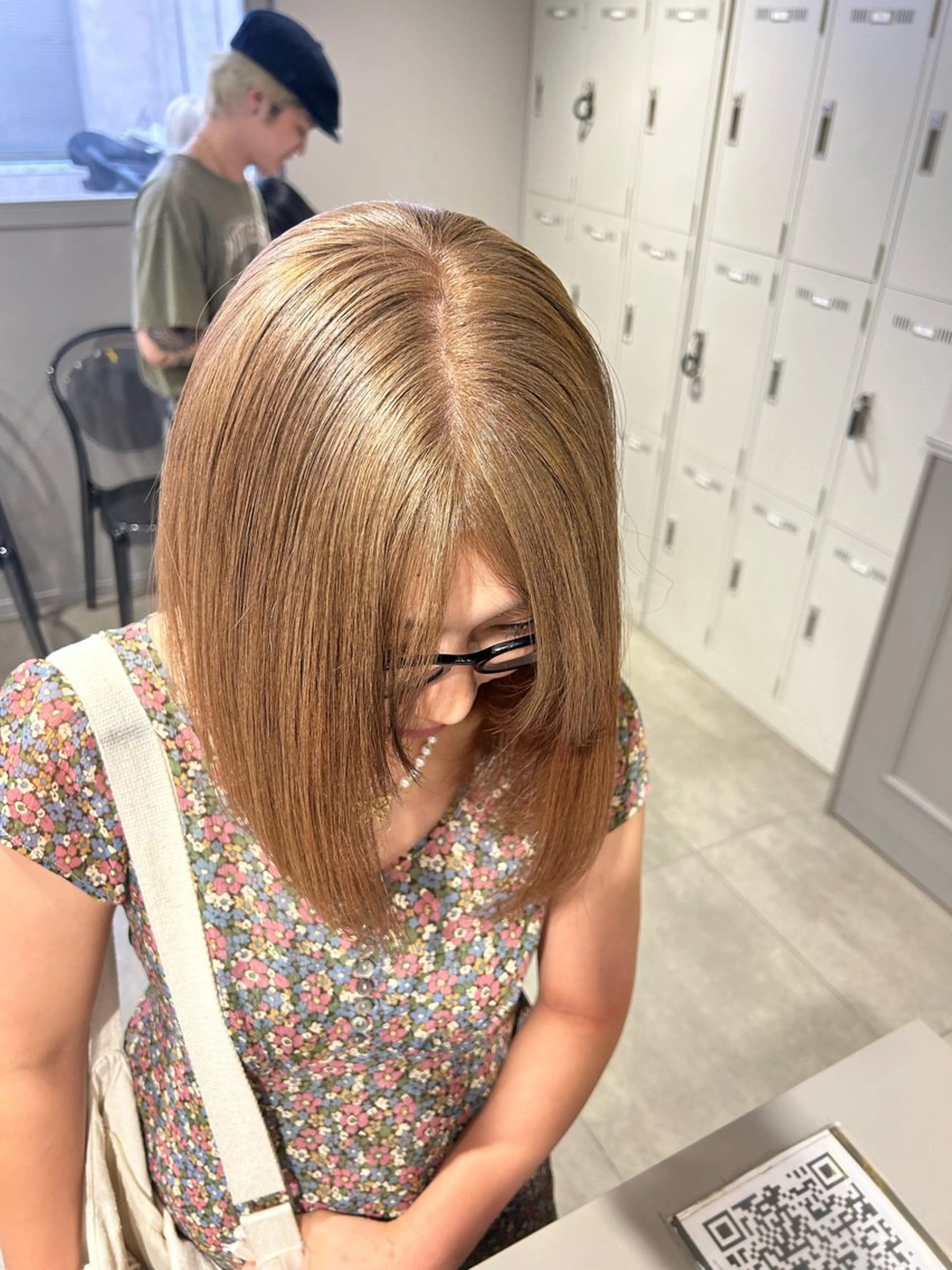 カラー ヘアカラー トリートメント 透明感ベージュ🤎 ナチュラルレイヤーのヘアスタイル