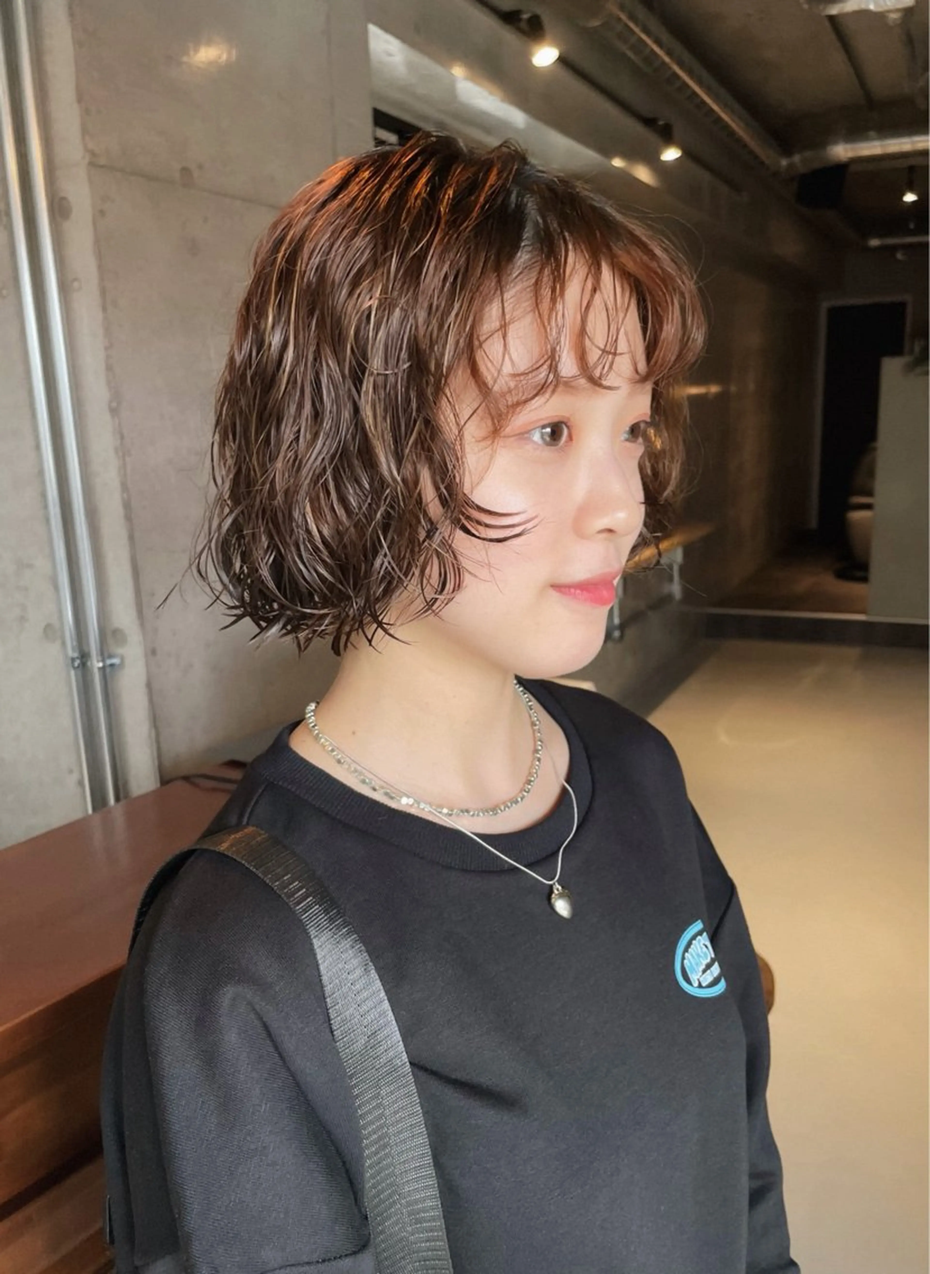 ミディアム カット パーマ 小野 龍樹のヘアスタイル