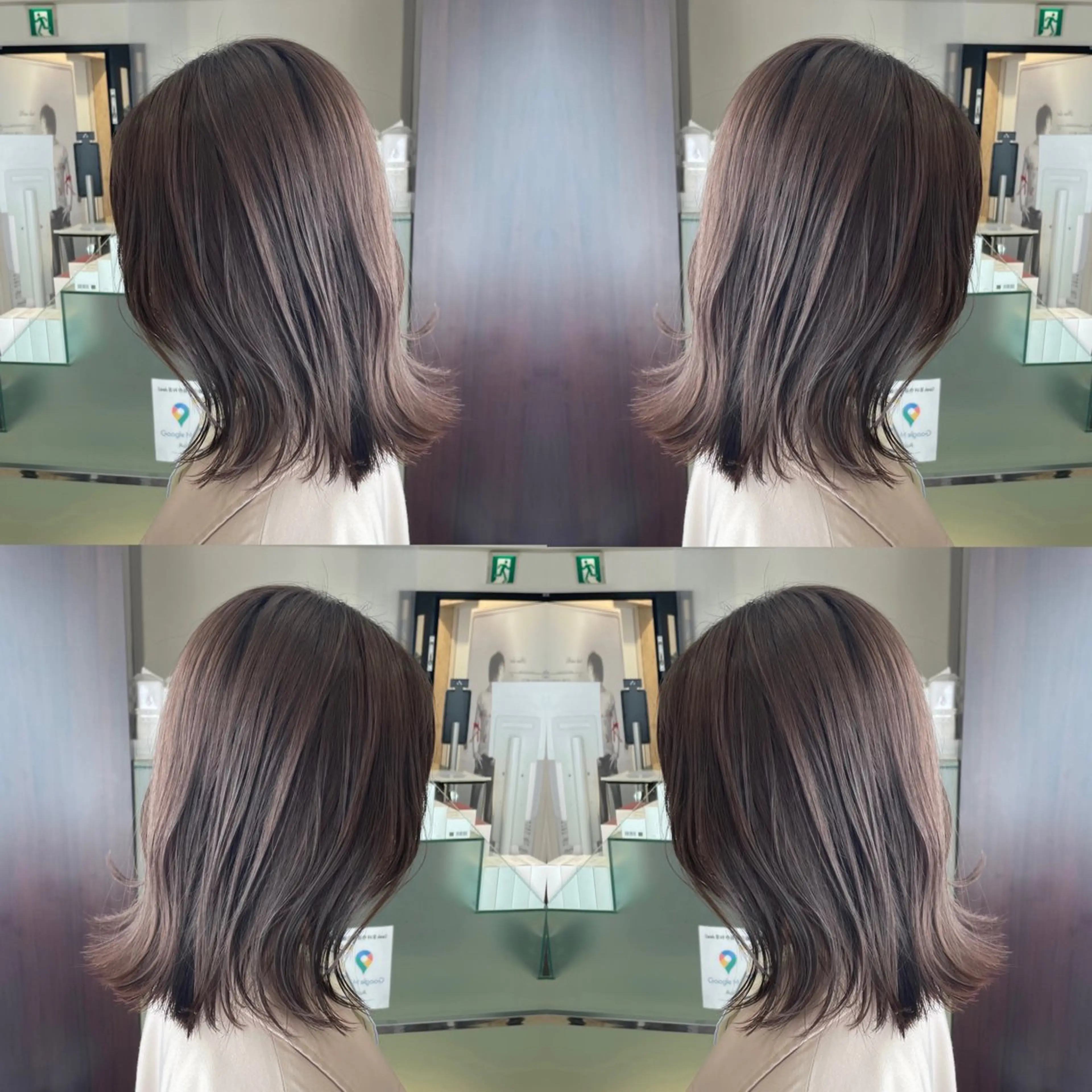 ミディアム カラー ヘアアレンジ 透明感カラー グレージュ オリーブグレージュ オリーブグレー ヘアカラー トリートメント HARUKI MINATO Japan SENDAI所属・🌈【透明感・韓国 ヘア】がっきー🌈のヘアスタイル