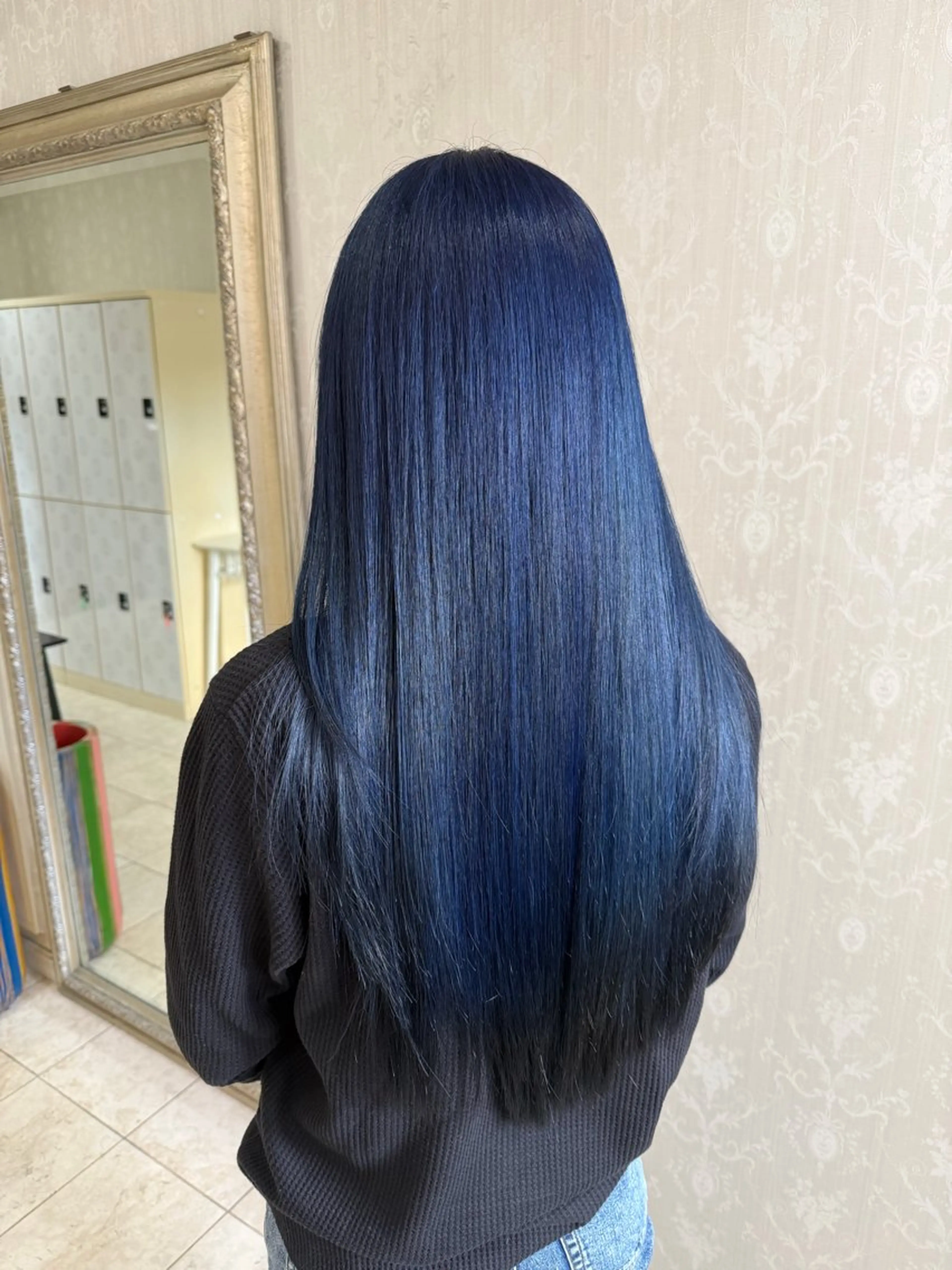 ロング カラー ブリーチ カシス 透明感カラー デザインカラー ダブルカラー カット ヘアカラー トリートメント hair  studio A.R.S所属・烏丸/艶髪/レイヤー /韓国風/廣瀬尚輝のヘアスタイル