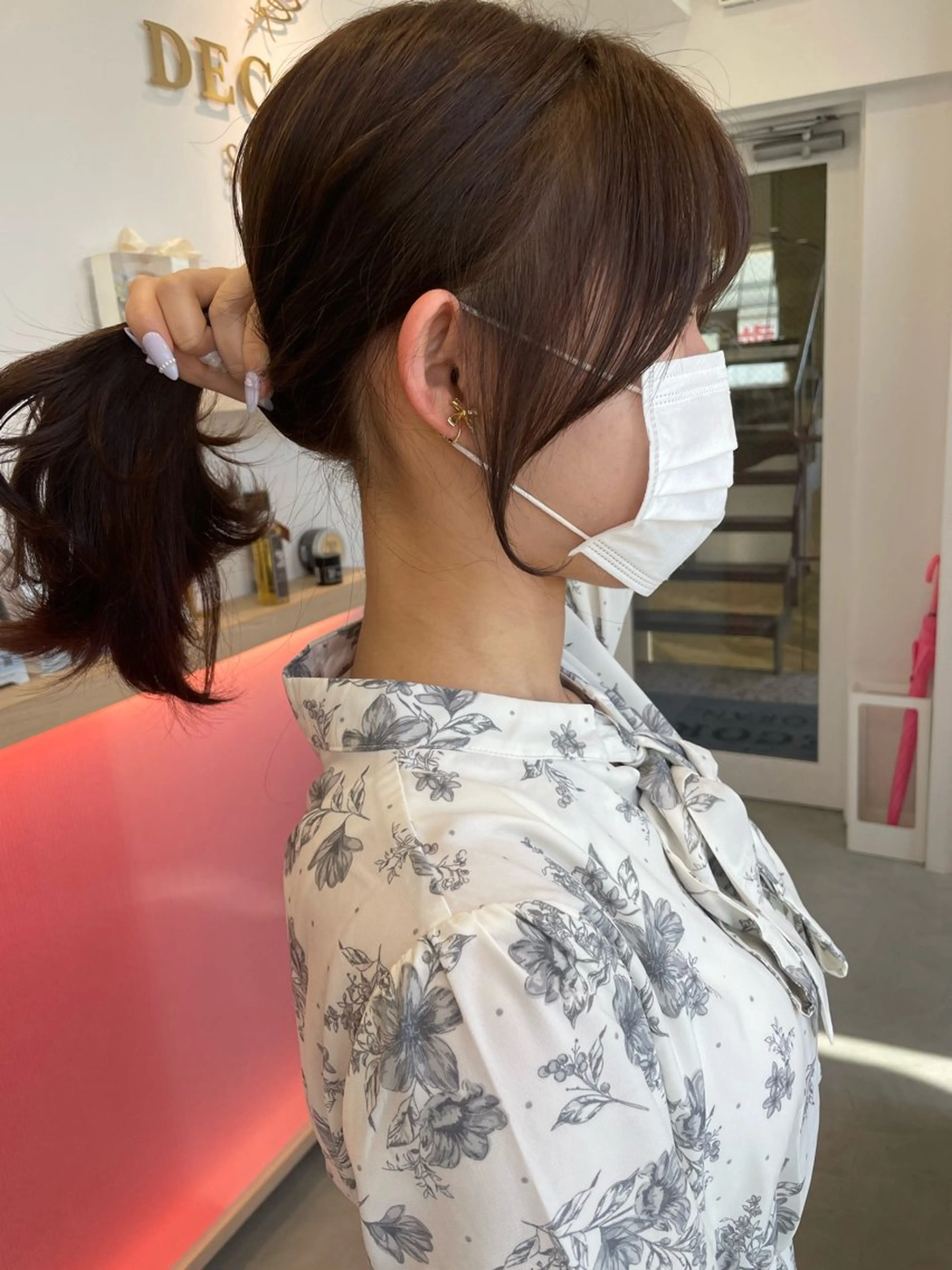 ミディアム カラー ブリーチ ダブルカラー ボブ 顔周りカット タンバルモリ カット ヘアカラー トリートメント DECORA SORAN【本川越】所属・韓国/顔周り/ボブ/ ショート/大川陽太のヘアスタイル