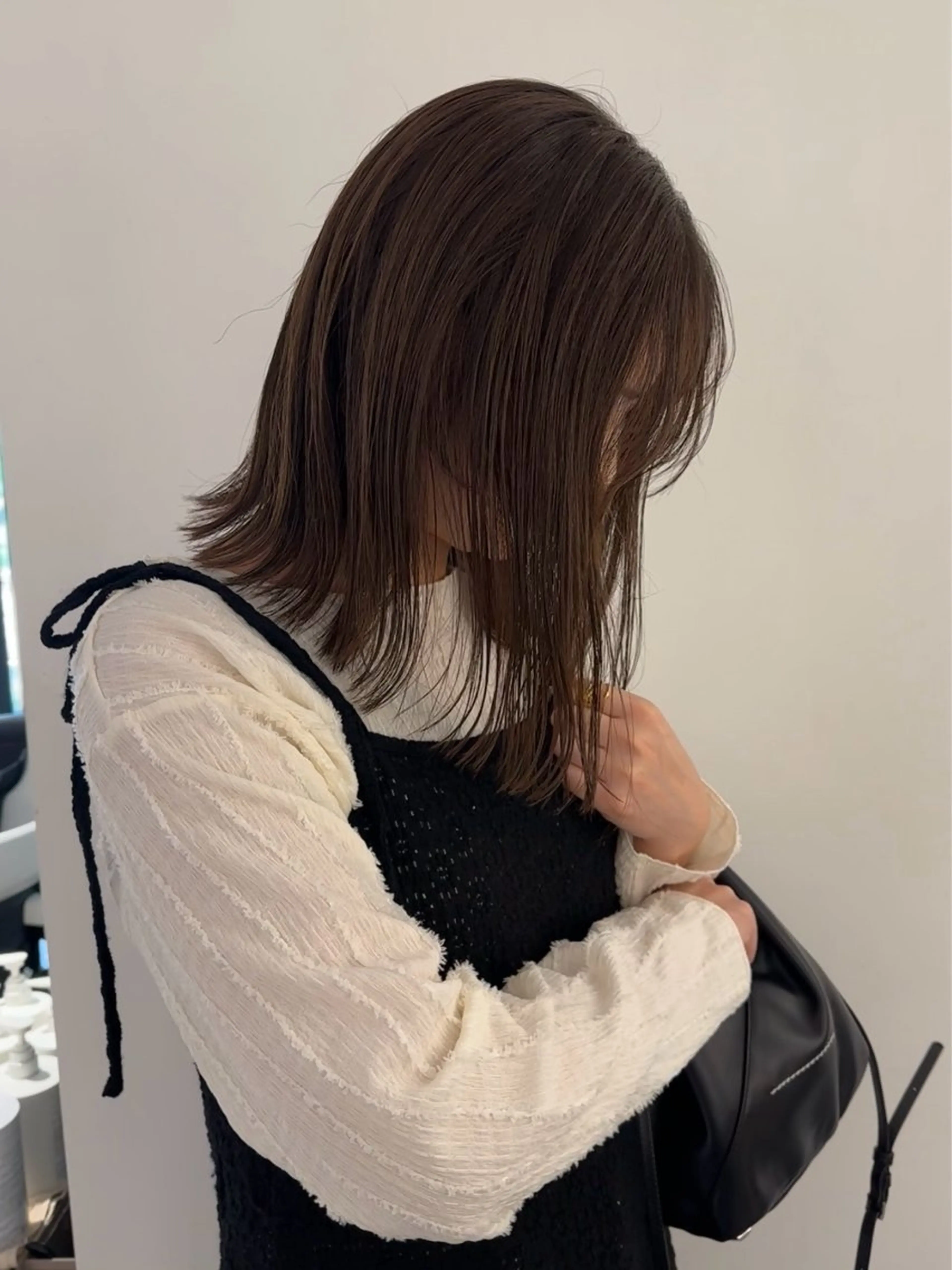 セミロング カラー ハシヅメ キョウカのヘアスタイル