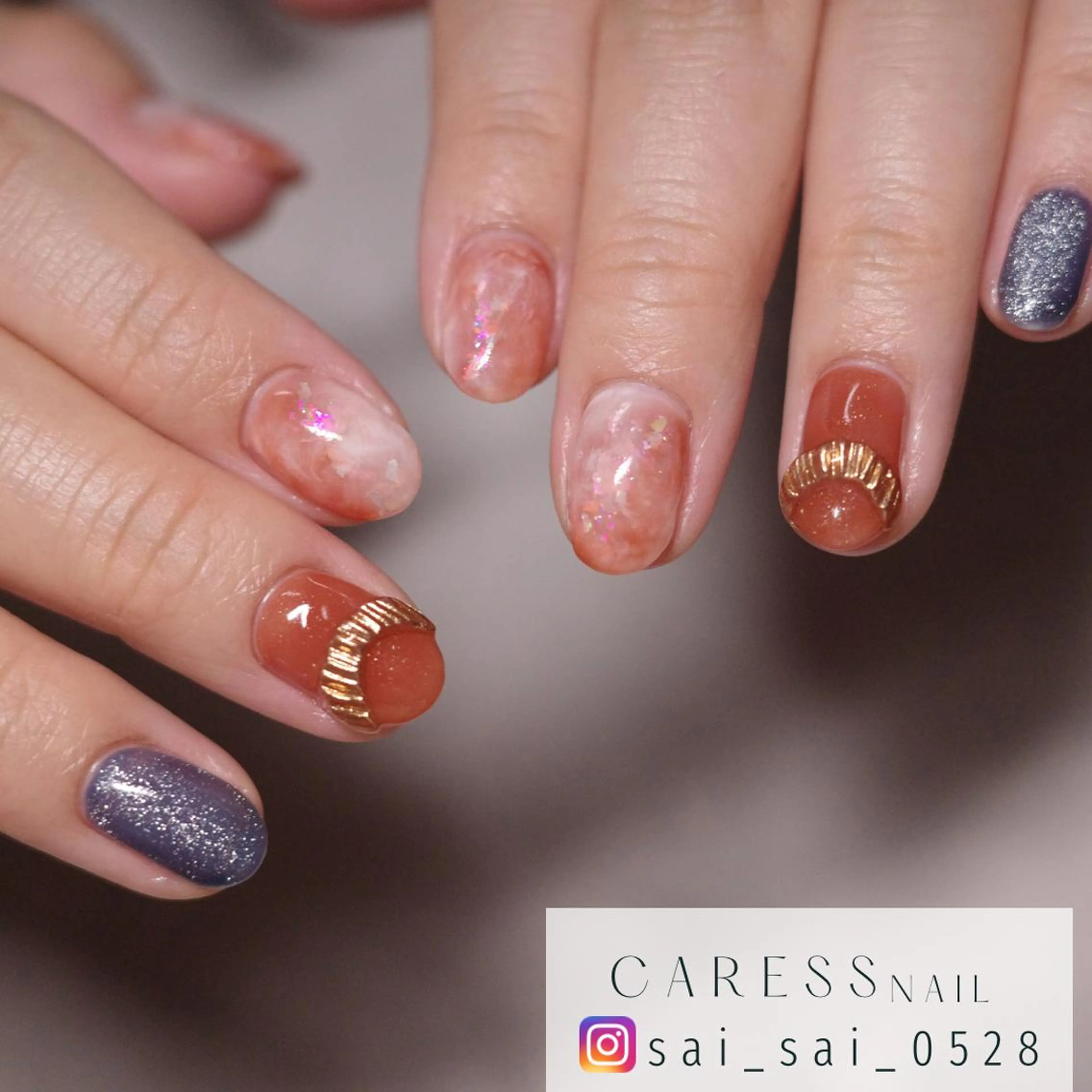 ネイル caress  nail カレスネイル　代々木上原所属・カレスネイル さいのネイルデザイン