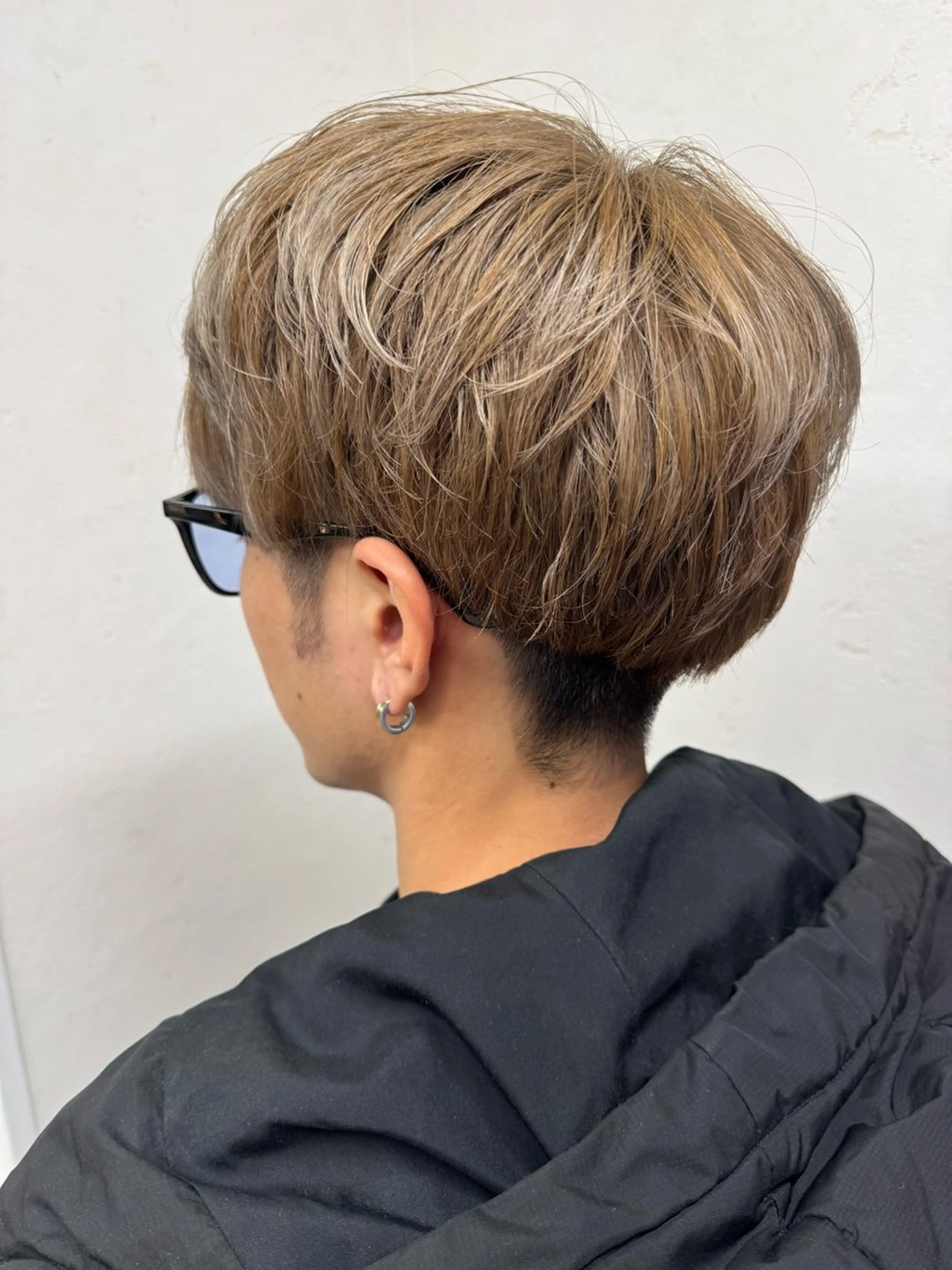 ショート カラー メンズ カット ヘアカラー パーマ/ハイトーン /吉田眞のヘアスタイル