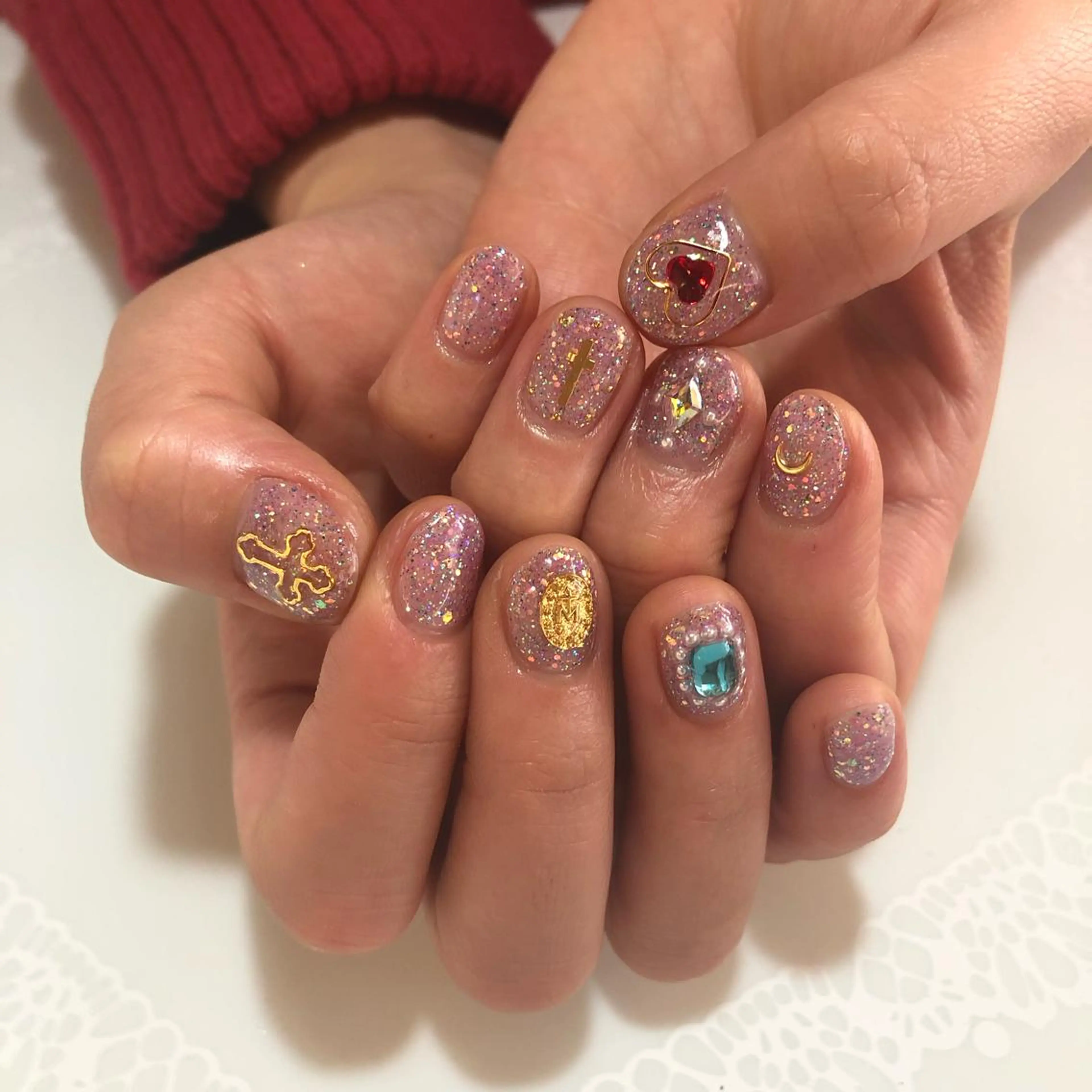 ネイル ラメ(グリッター) g-up nail所属・米田 律子のネイルデザイン