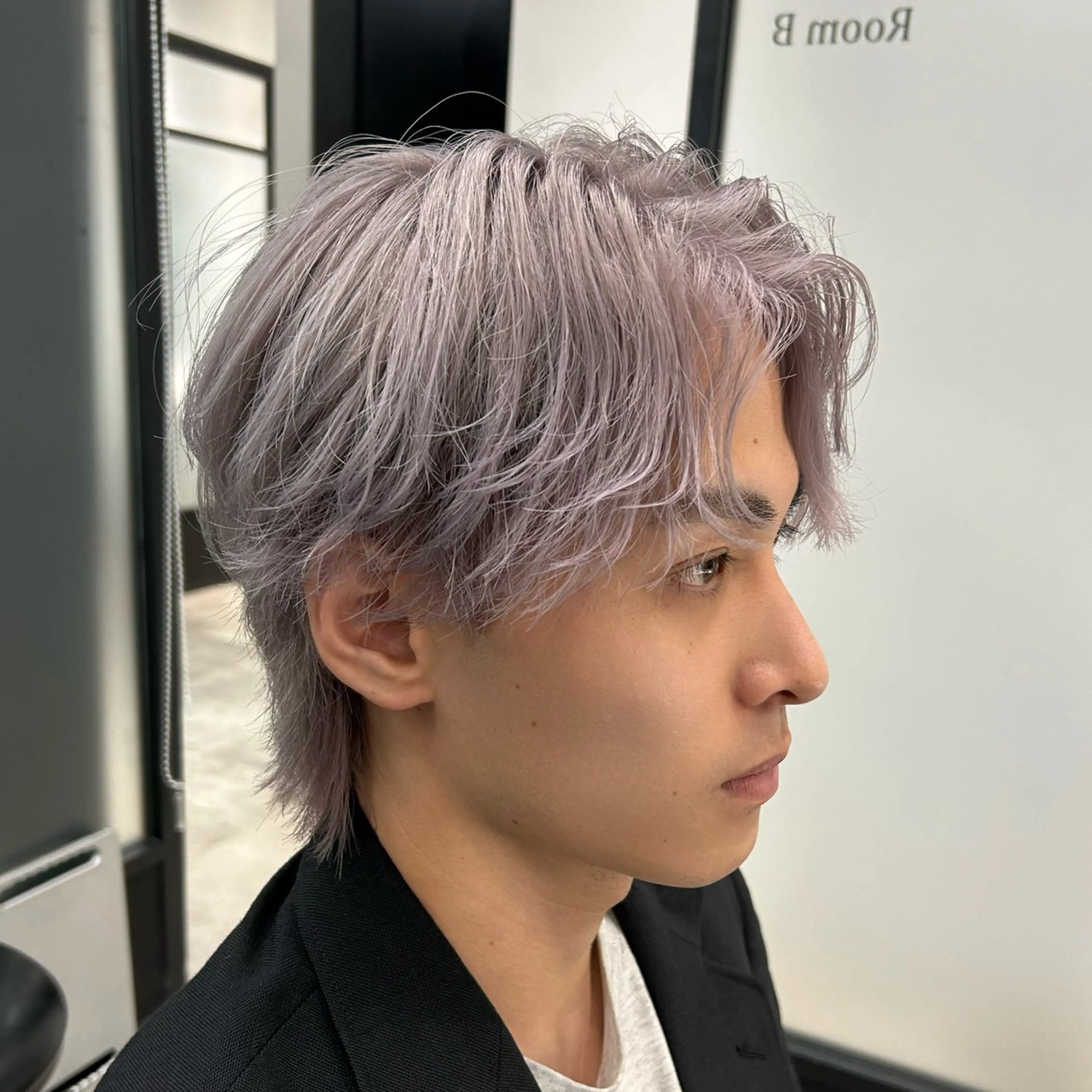 カラー メンズ センターパート メンズ韓国風 渋谷メンズヘア/ 加藤優一のヘアスタイル