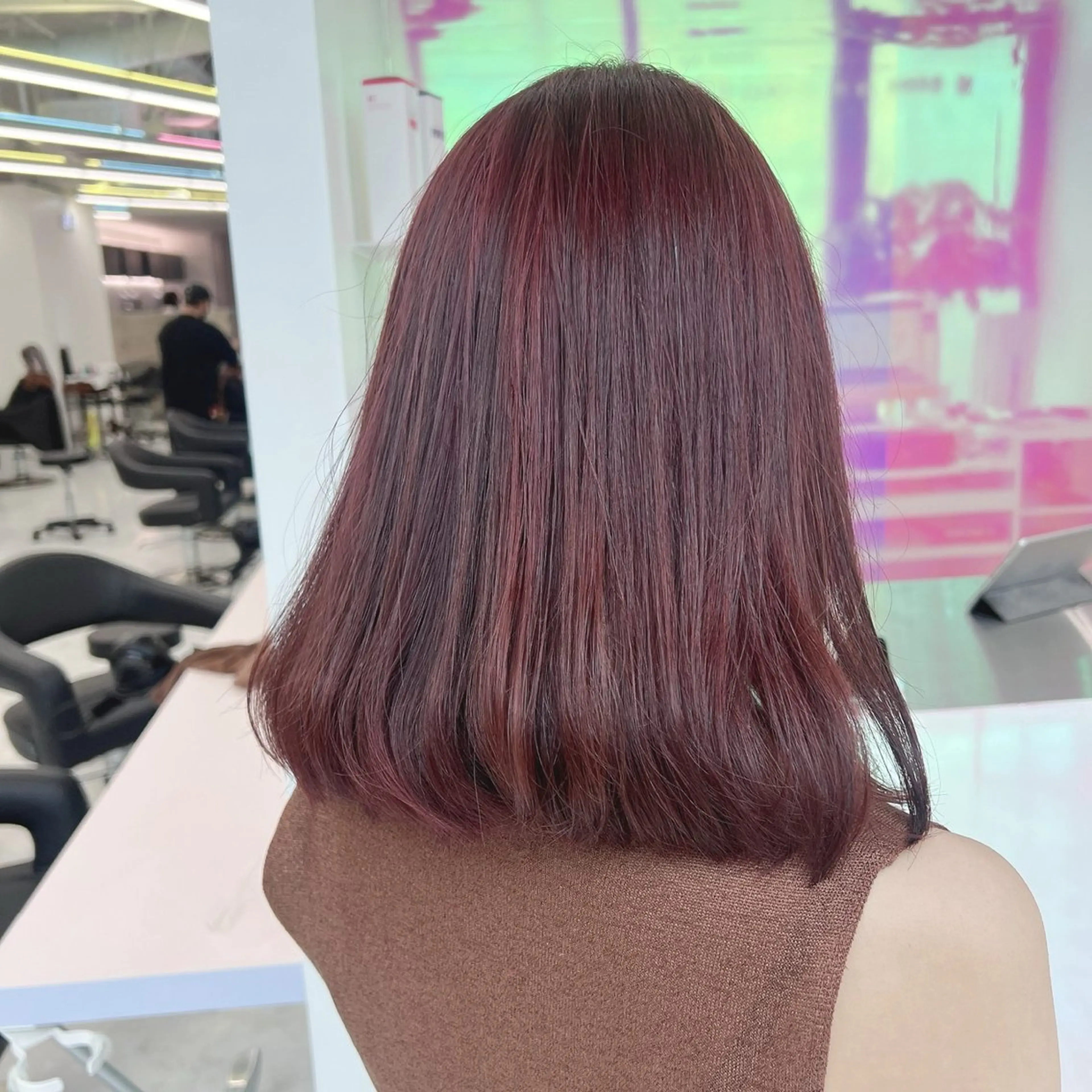 ミディアム カラー パーマ ヘアアレンジ メンズ 🤍透明感カラー🤍 ブリーチ🤍AINEのヘアスタイル