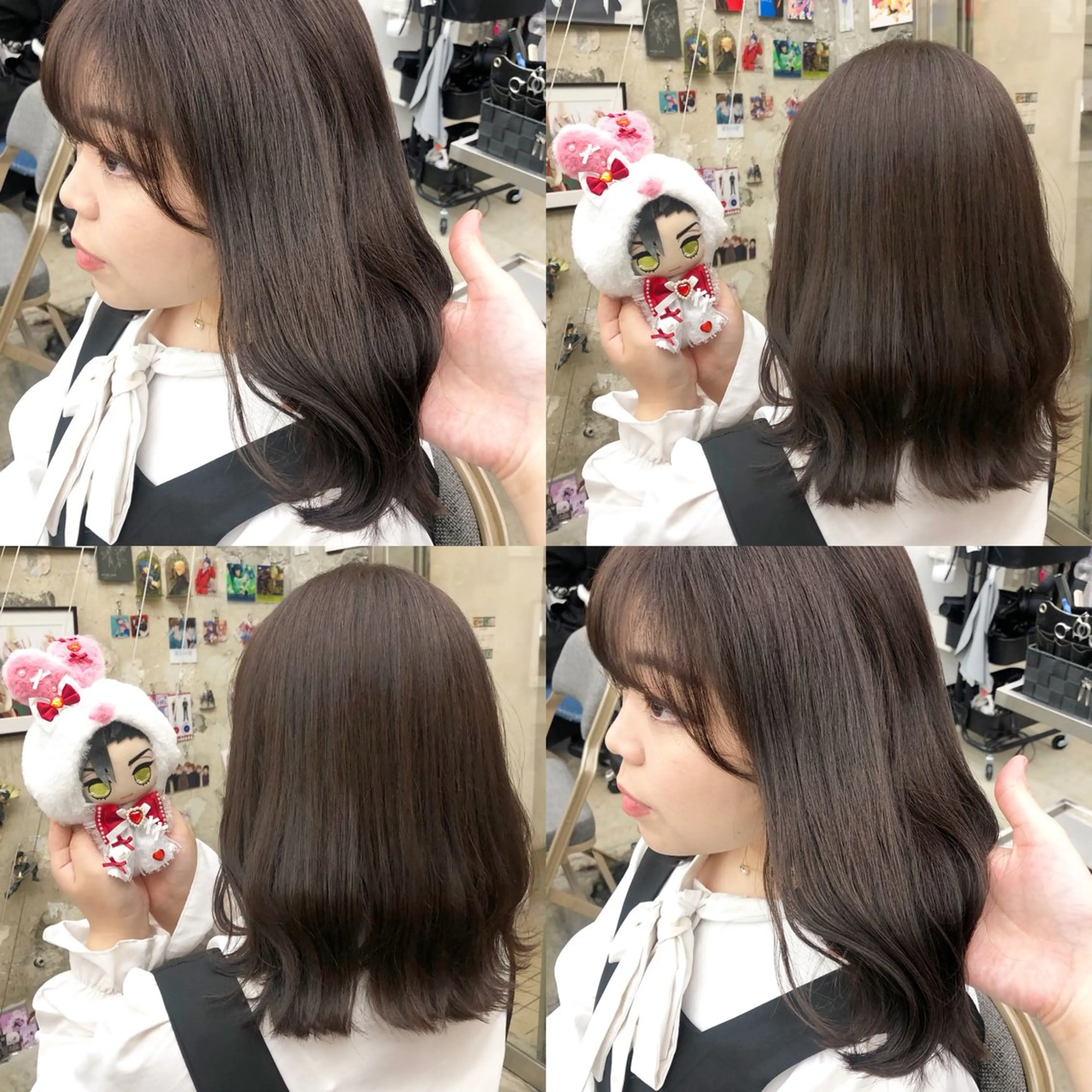 ミディアム カラー レッドカラー ヘアカラー トリートメント 推しカラー✨ オタク美容師ユウカのヘアスタイル