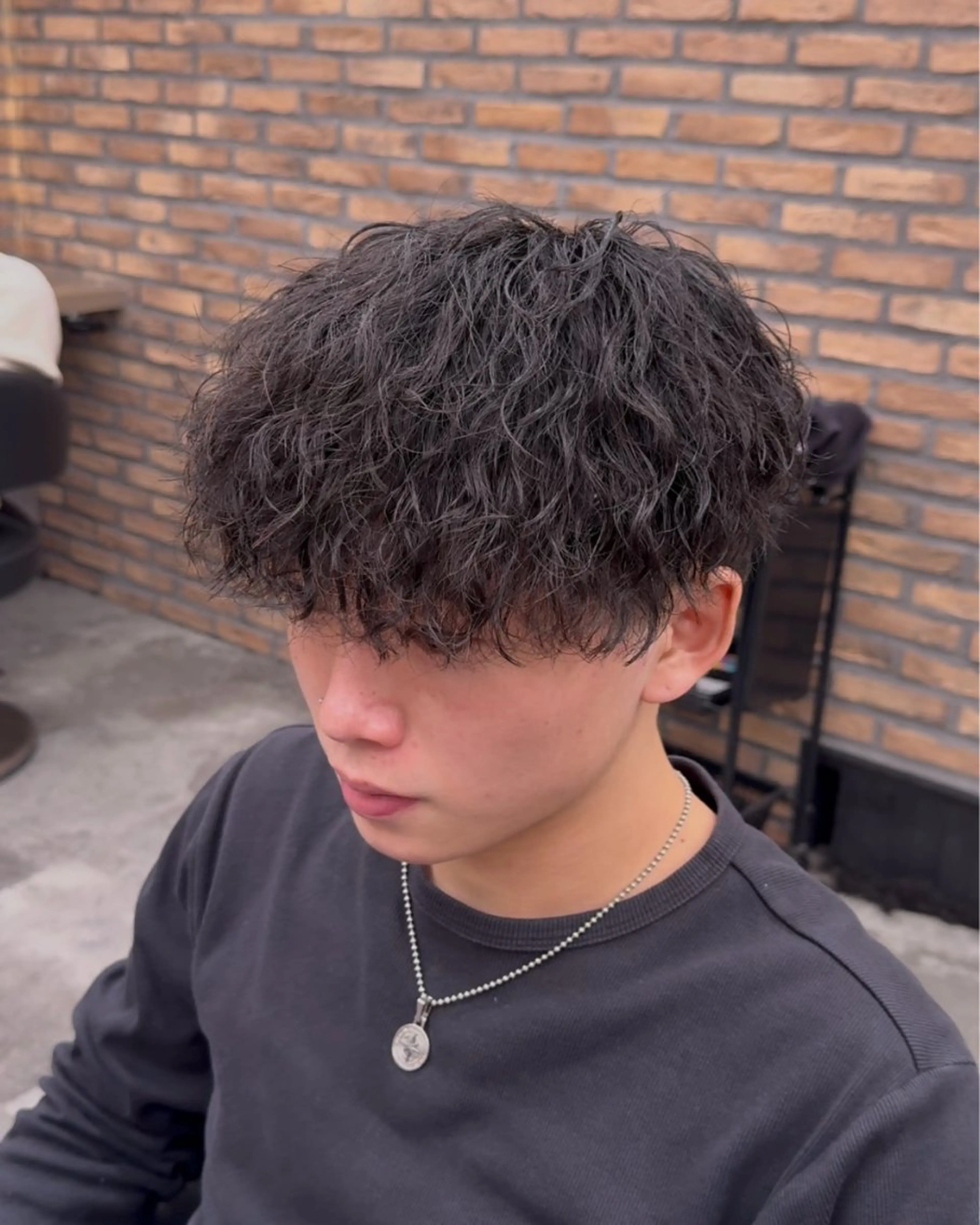 パーマ メンズ カット パーマ パーマ特化 まなるのヘアスタイル