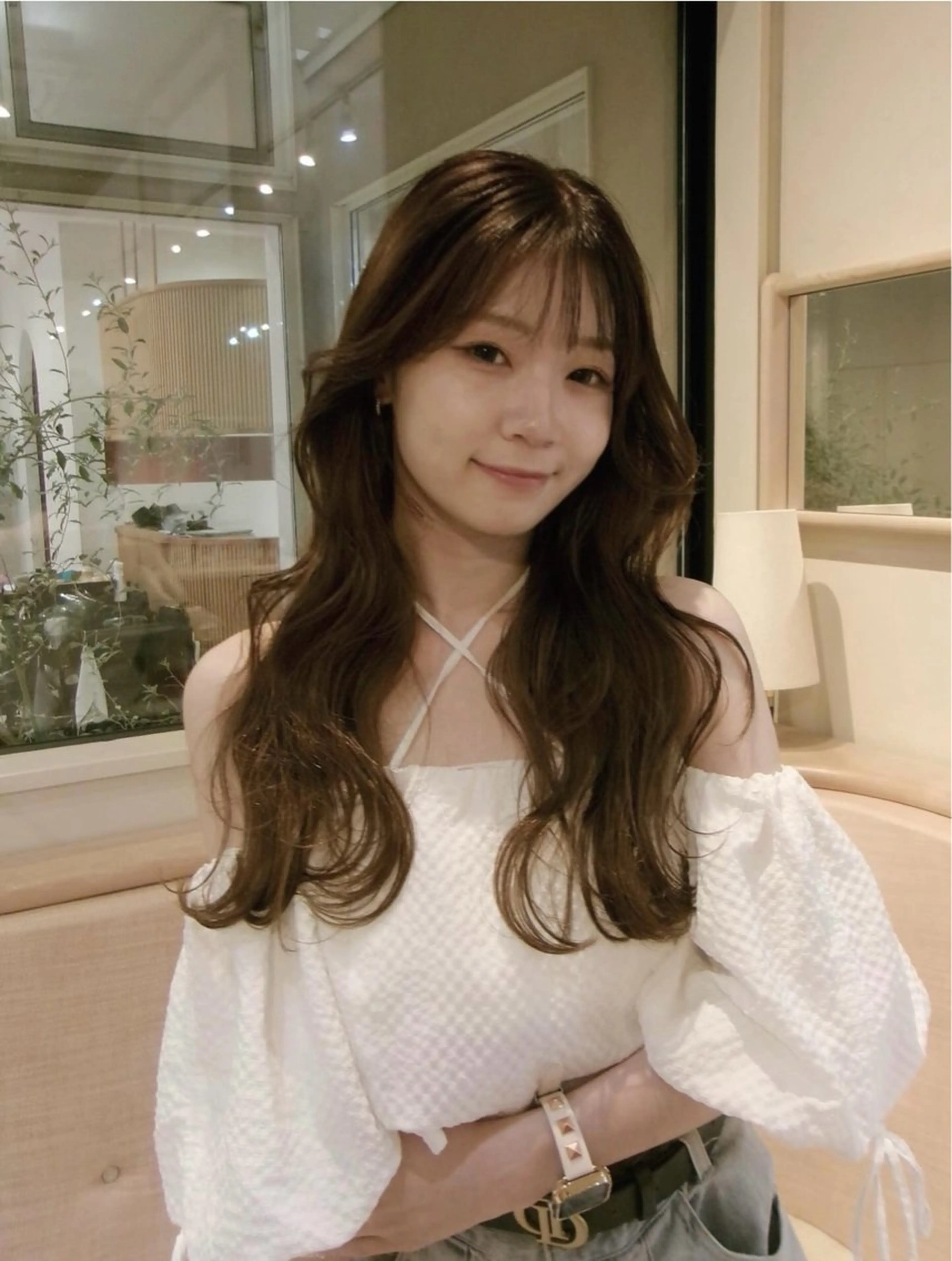 ロング カラー パーマ 高桑 みひののヘアスタイル