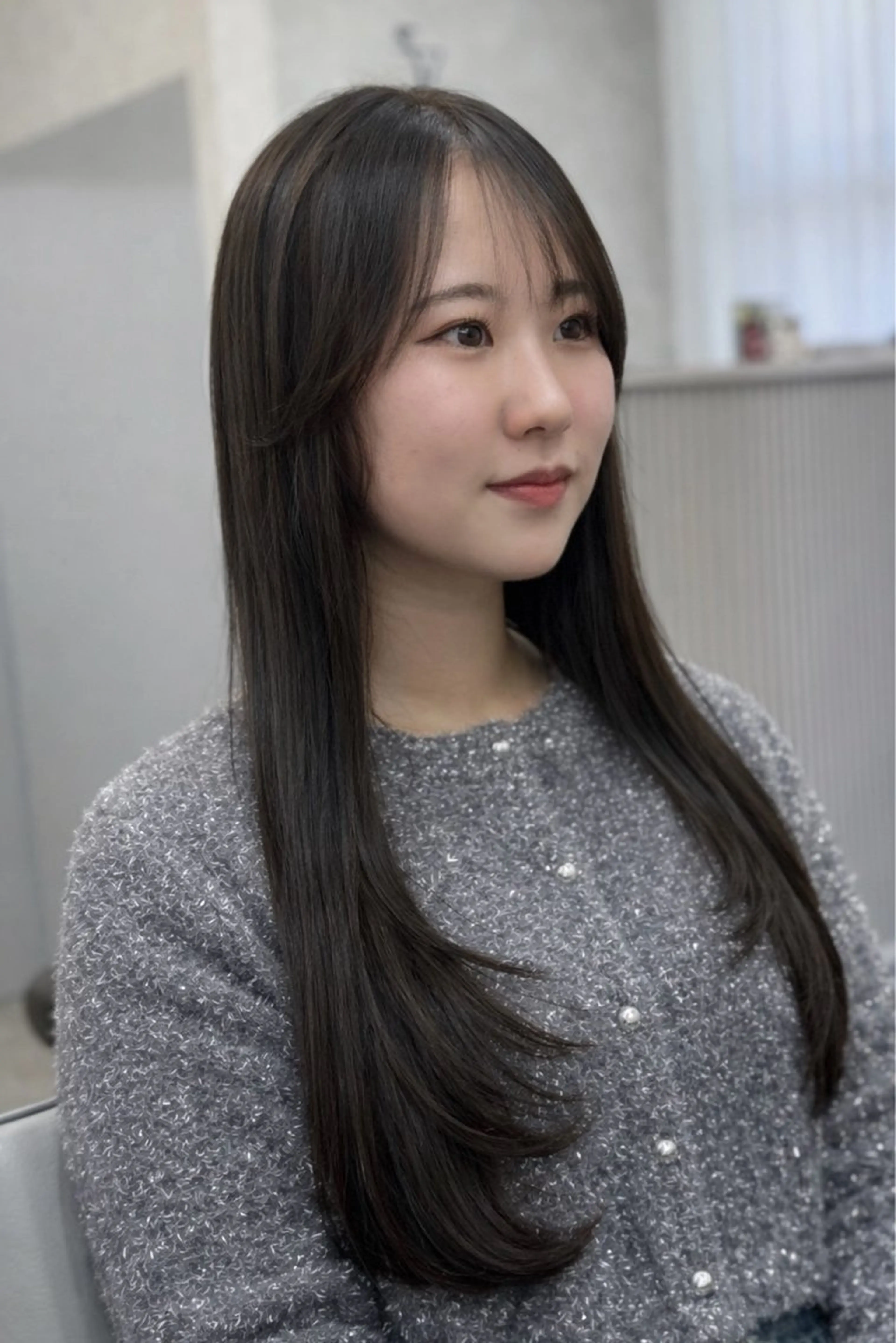 ロング カット ヘアカラー トリートメント ✨韓国ヘア✨ レイヤー✂️鎌倉楓麻のヘアスタイル