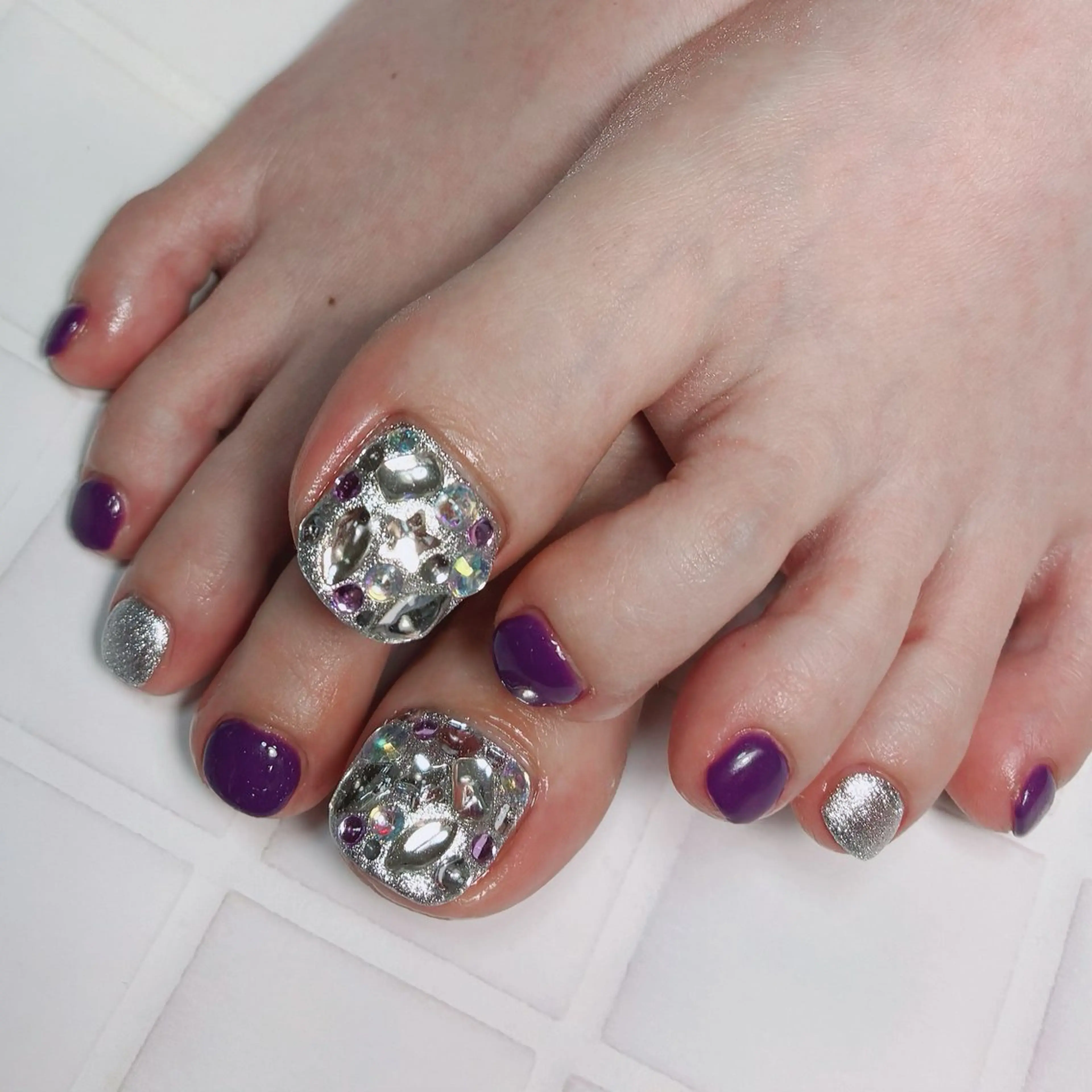 ショート フットネイル hs nail salonのネイルデザイン