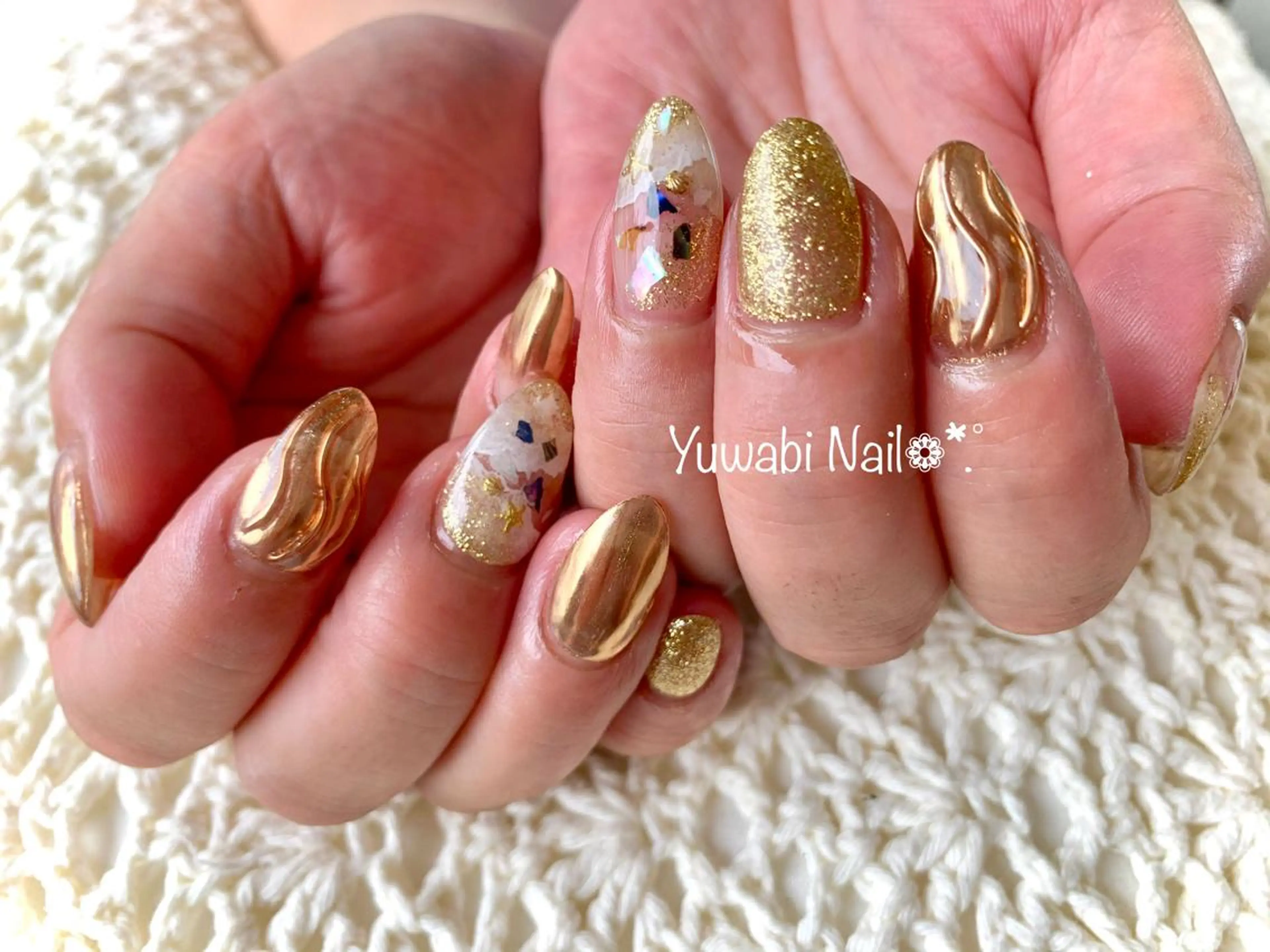 ネイル 夏ネイル ハンドネイル フットネイル Yuwabi Nail所属・Mimore ミモア 水戸のネイルデザイン