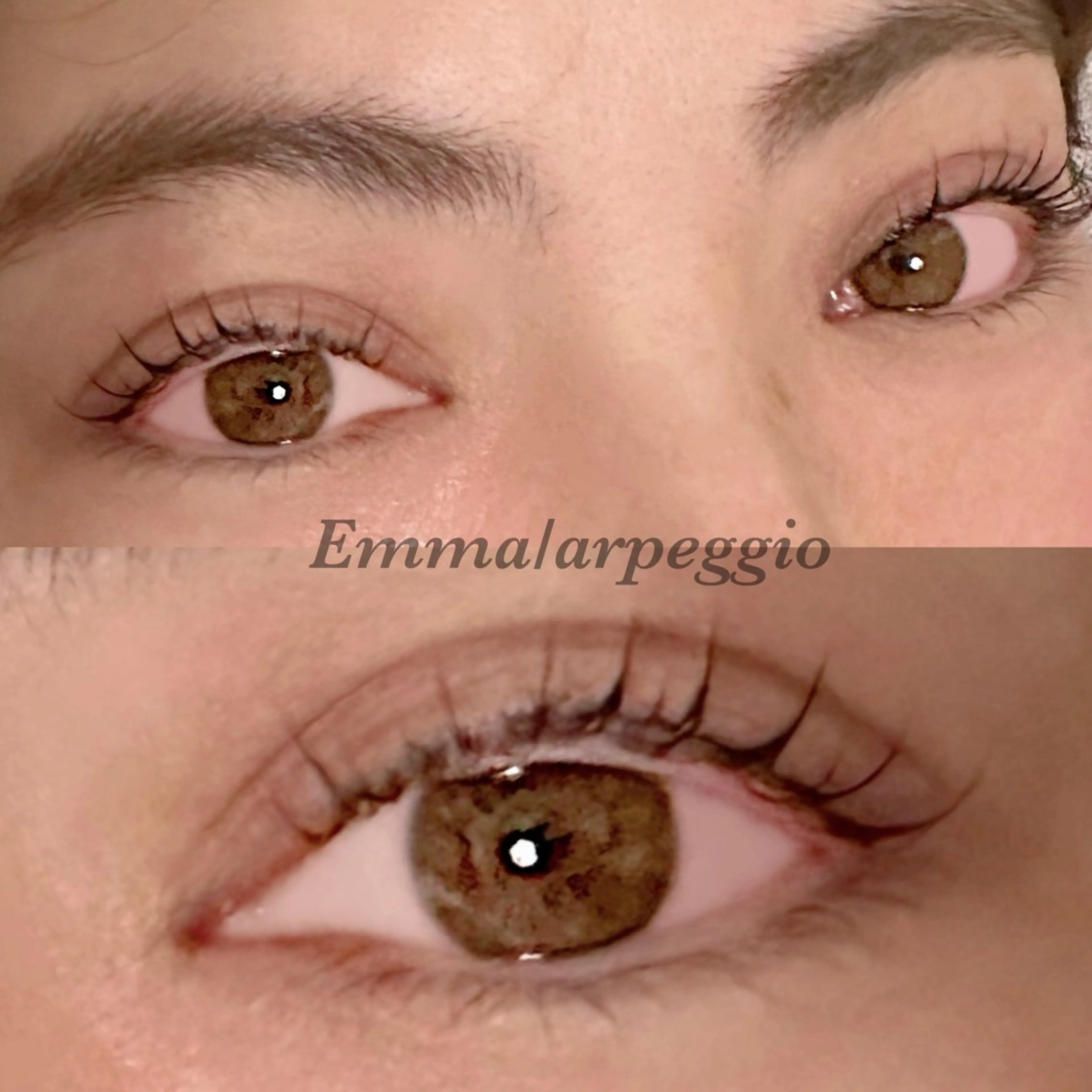 まつ毛パーマ上のみの写真