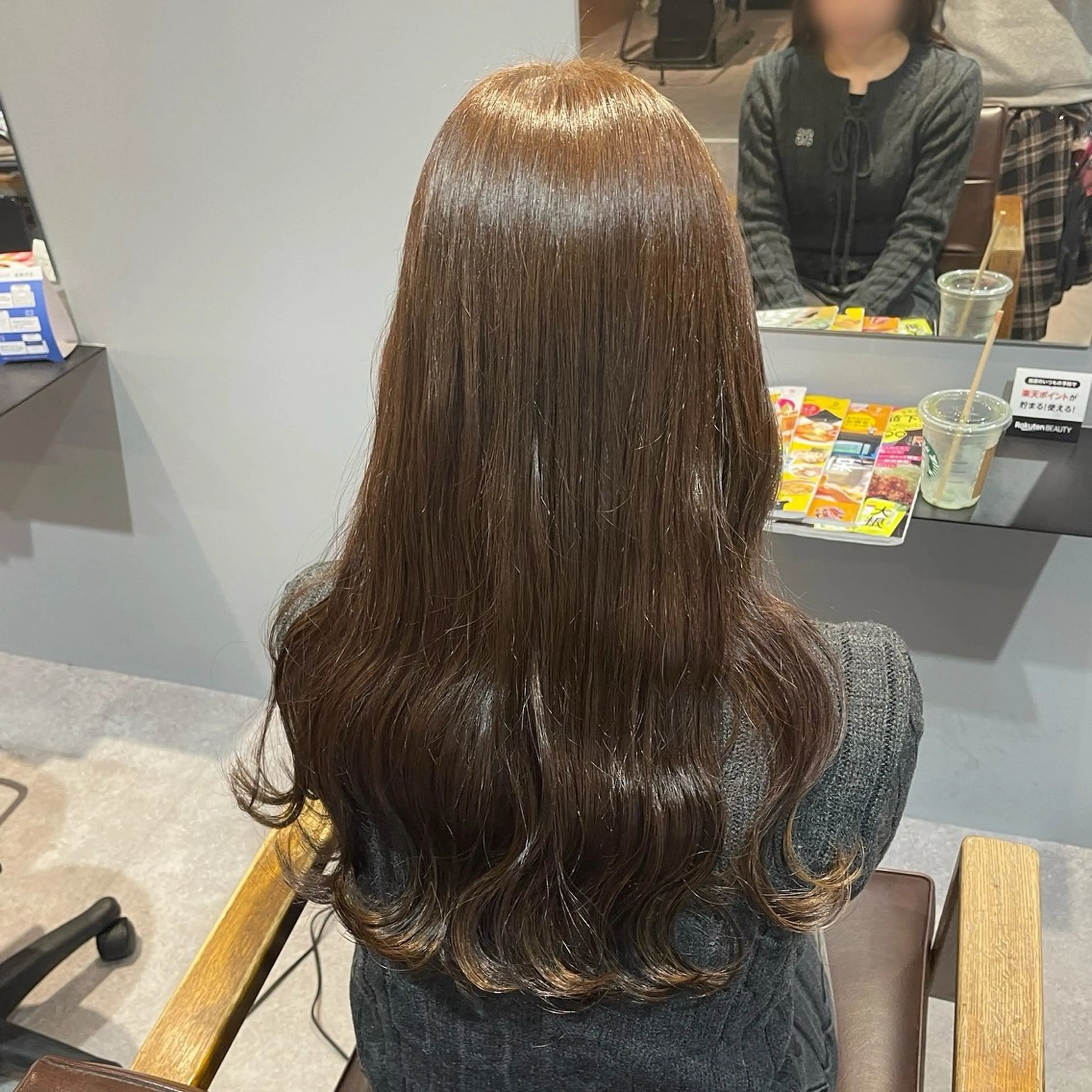 ロング 縮毛矯正 Mimi🎀 ブリーチなしＷカラーのヘアスタイル