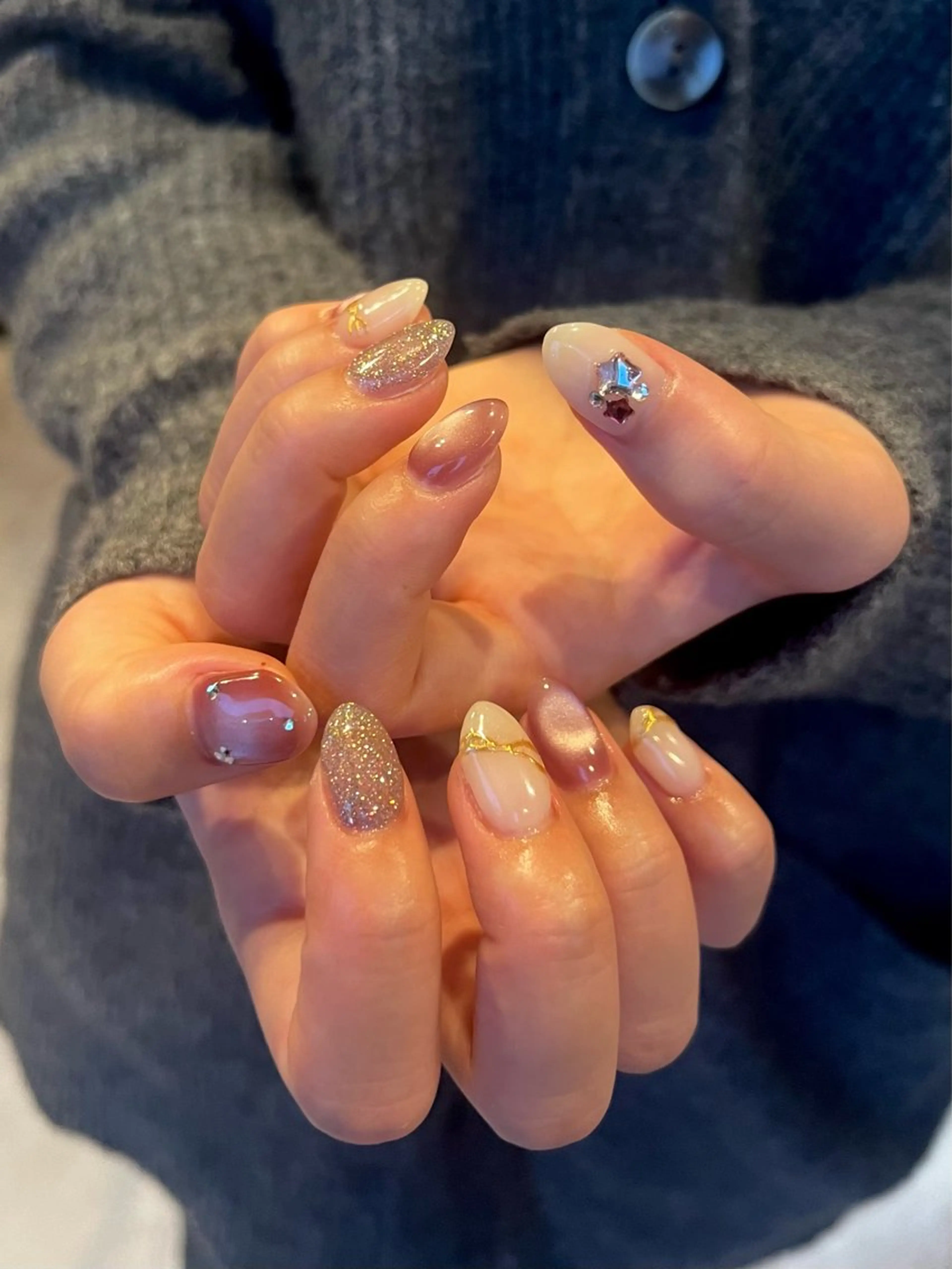 ネイル フラッシュネイル マグネットネイル LACHIC所属・LACHIC NOZOMIのネイルデザイン