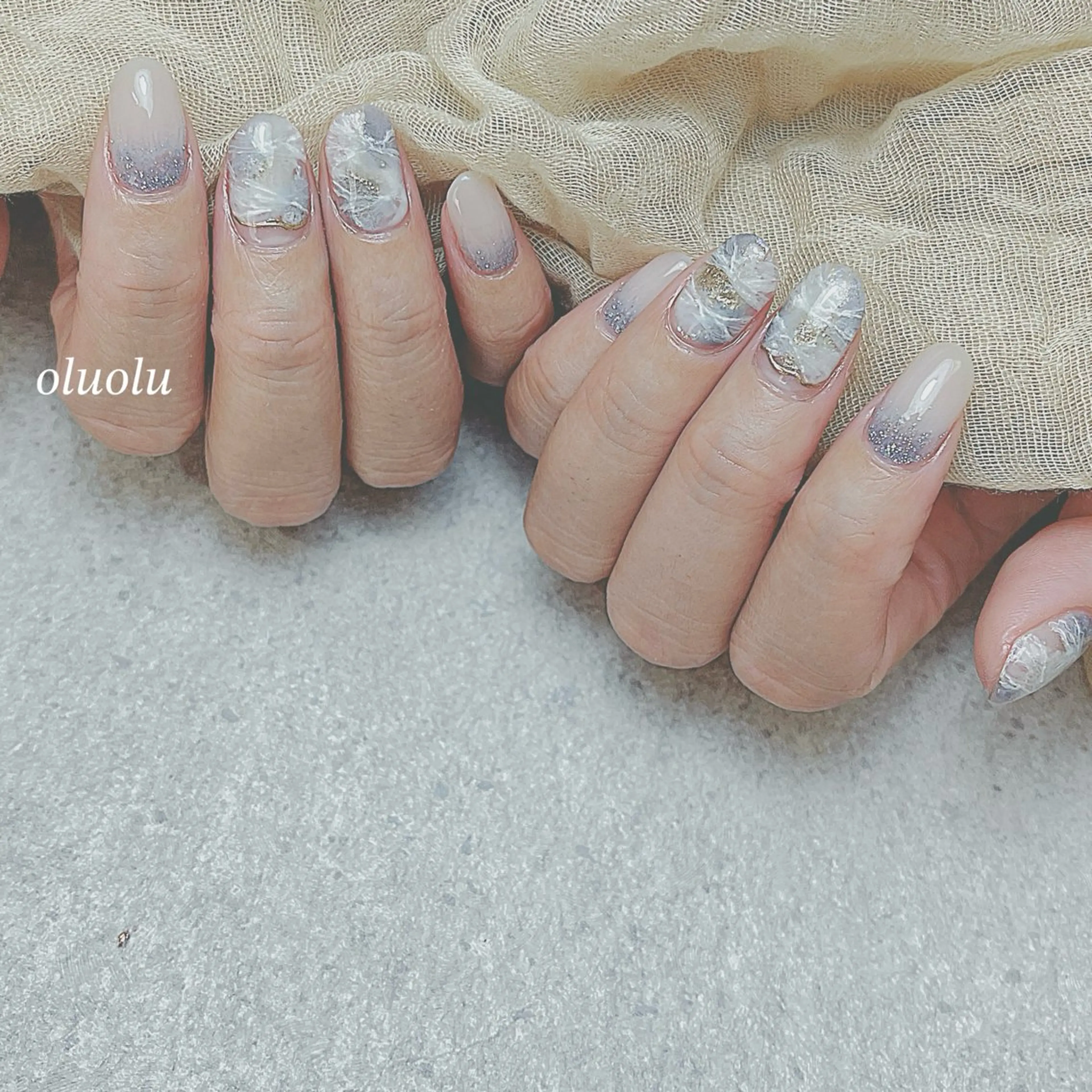 ネイル アートネイル フットネイル マグネットネイル ニュアンスネイル ハンドネイル 大村 紬華のネイルデザイン