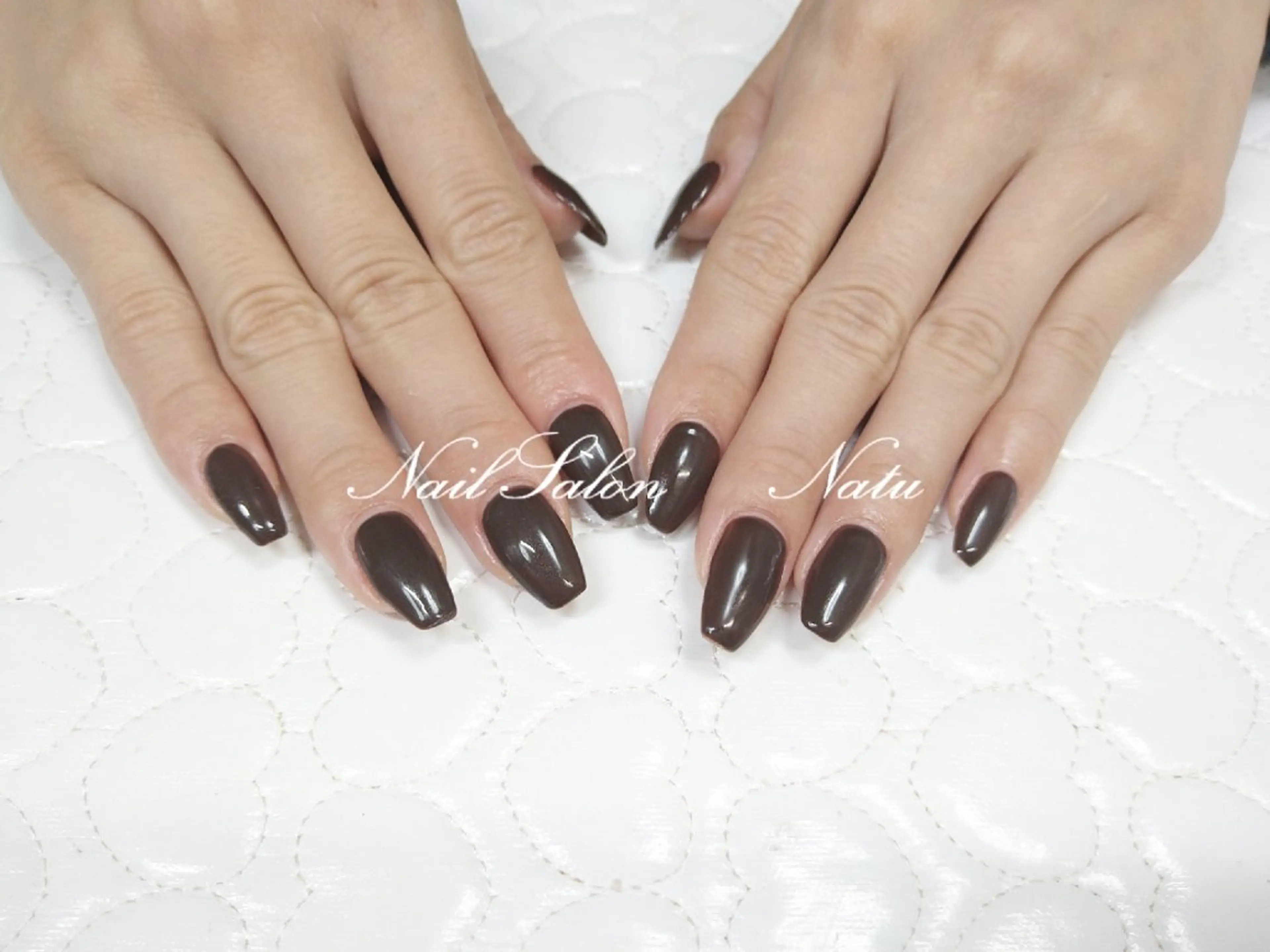 ネイル 長さ出し ワンカラーネイル フットネイル nailsalon　 Natuのネイルデザイン