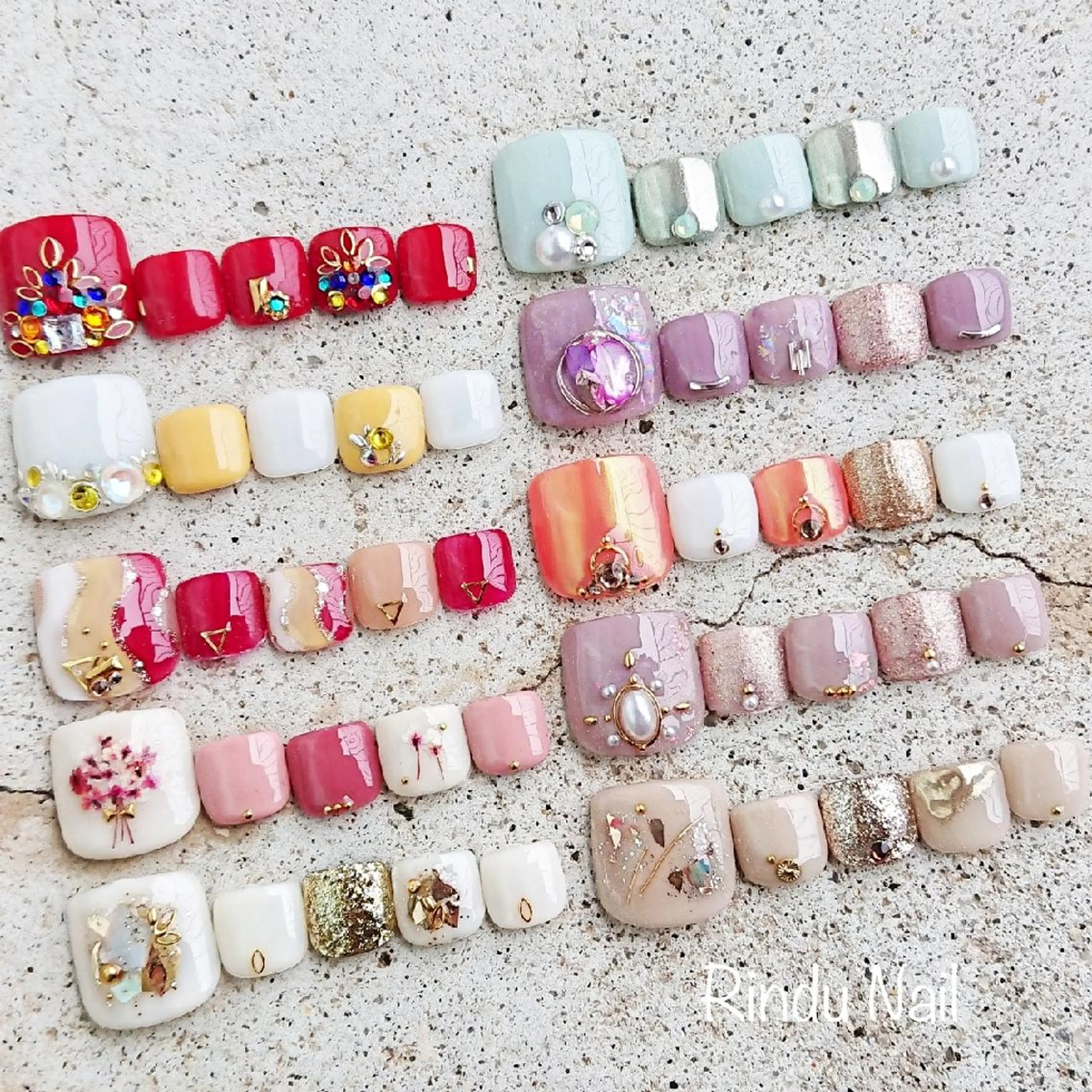 ネイル アートネイル フットネイル Rindu Nail 名駅miniのネイルデザイン