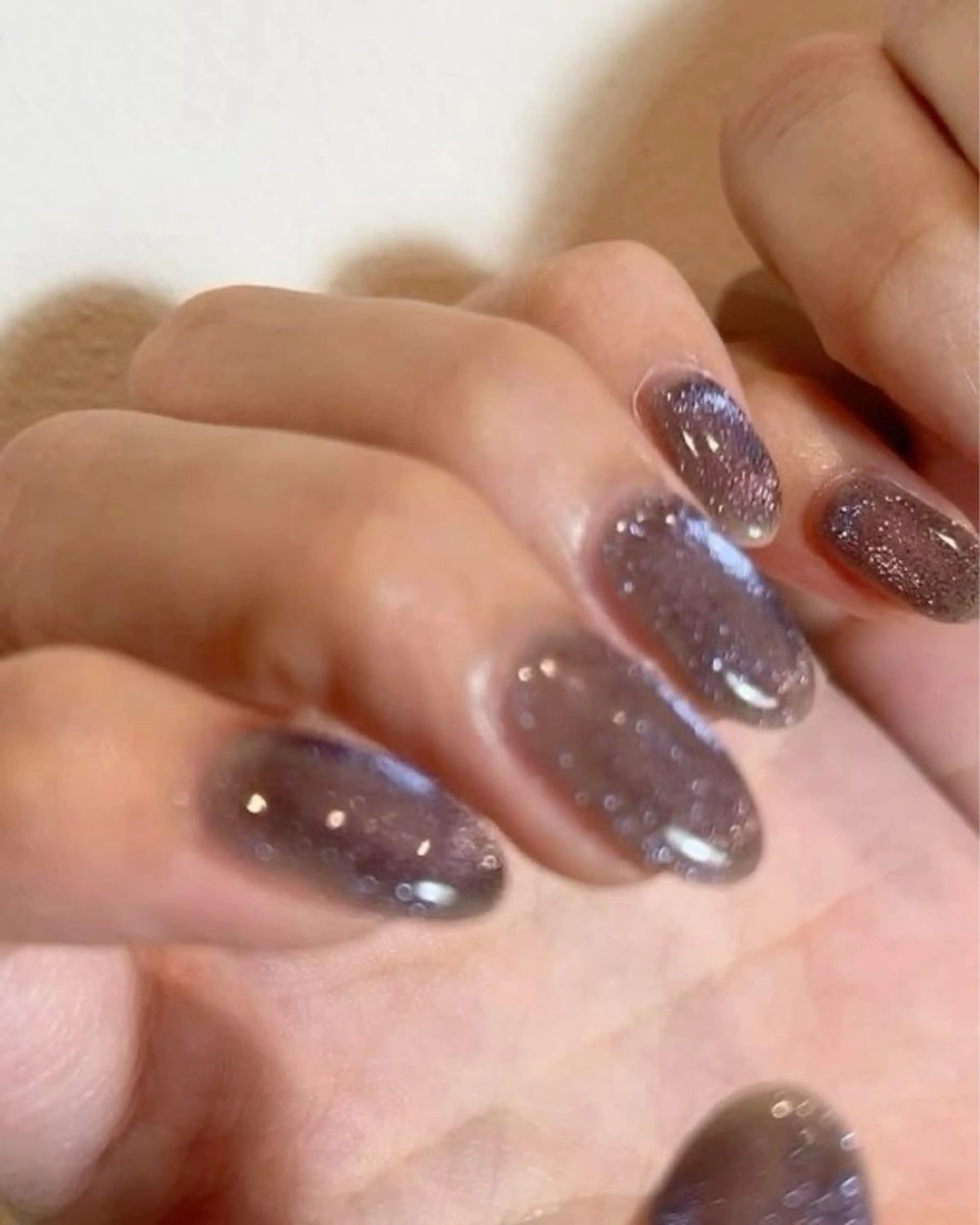 ネイル 韓国ネイル 持ち込み ニュアンスネイル ネイルチップ 冬ネイル RINN ANA.CHUOのネイルデザイン