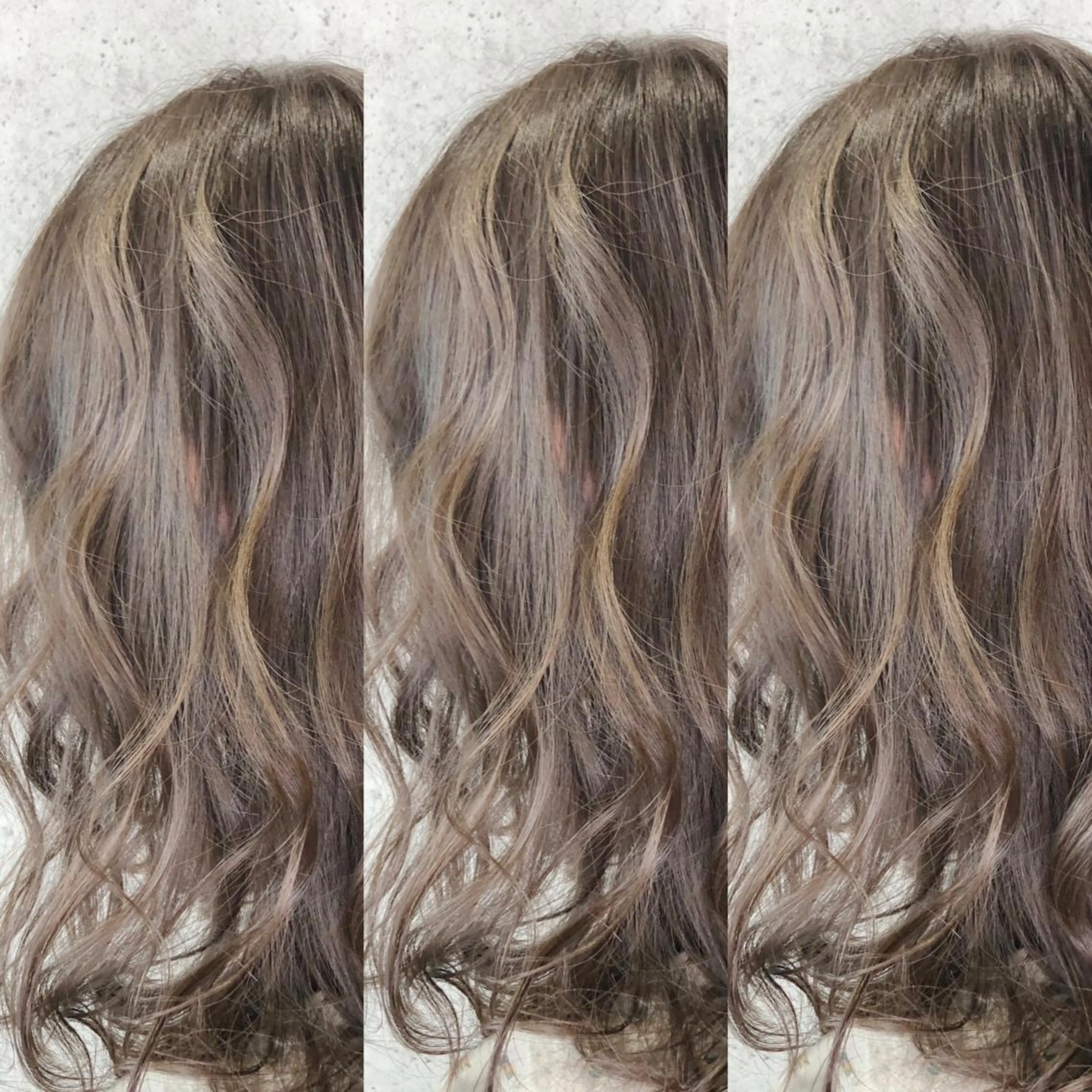 セミロング カラー ベージュカラー ハイライトカラー イルミナカラー ハイライト 福森 みずきのヘアスタイル