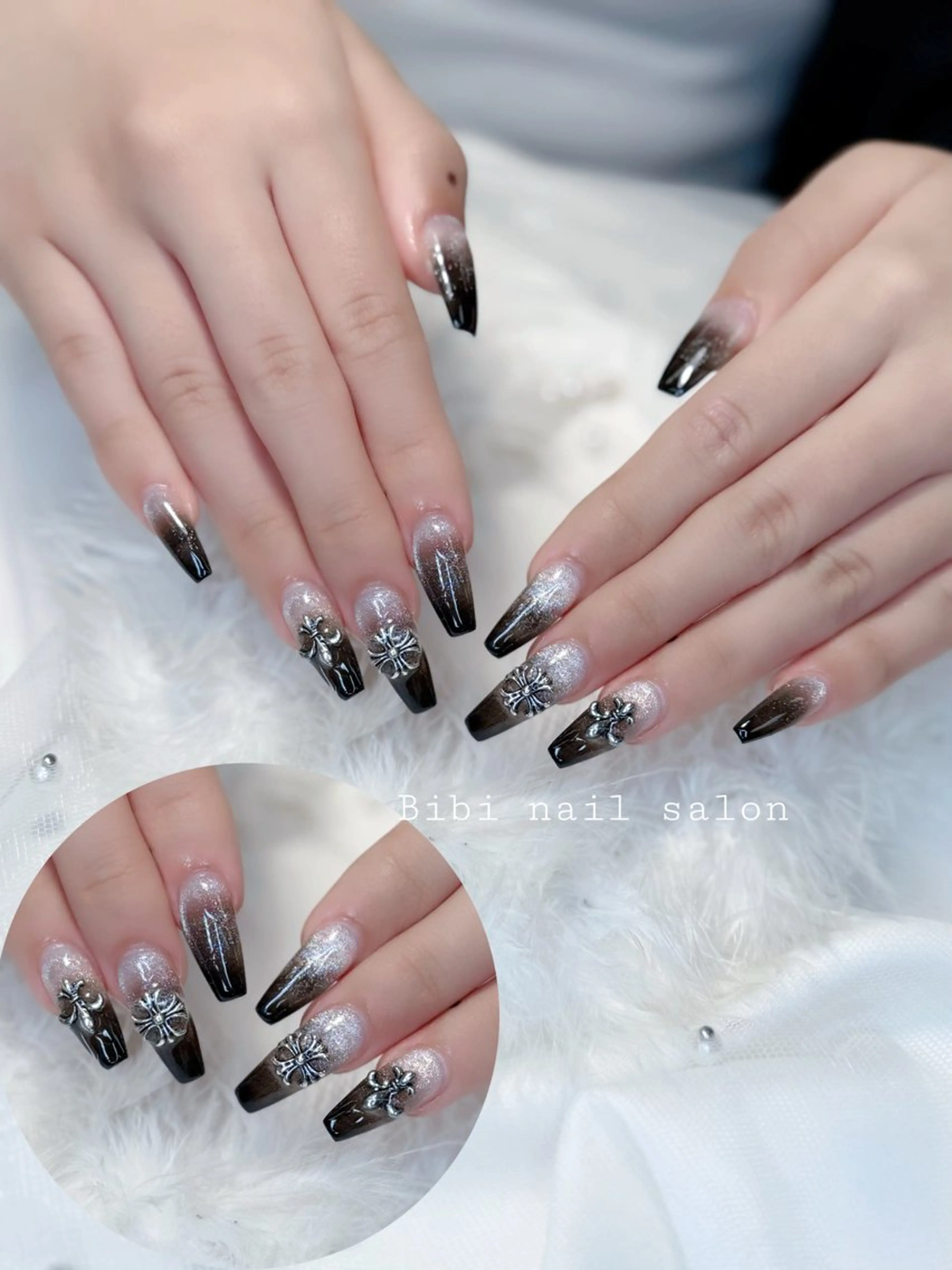 セミロング ハンドネイル Bibi beauty spa Osaka所属・Bibi nail Osakaのネイルデザイン