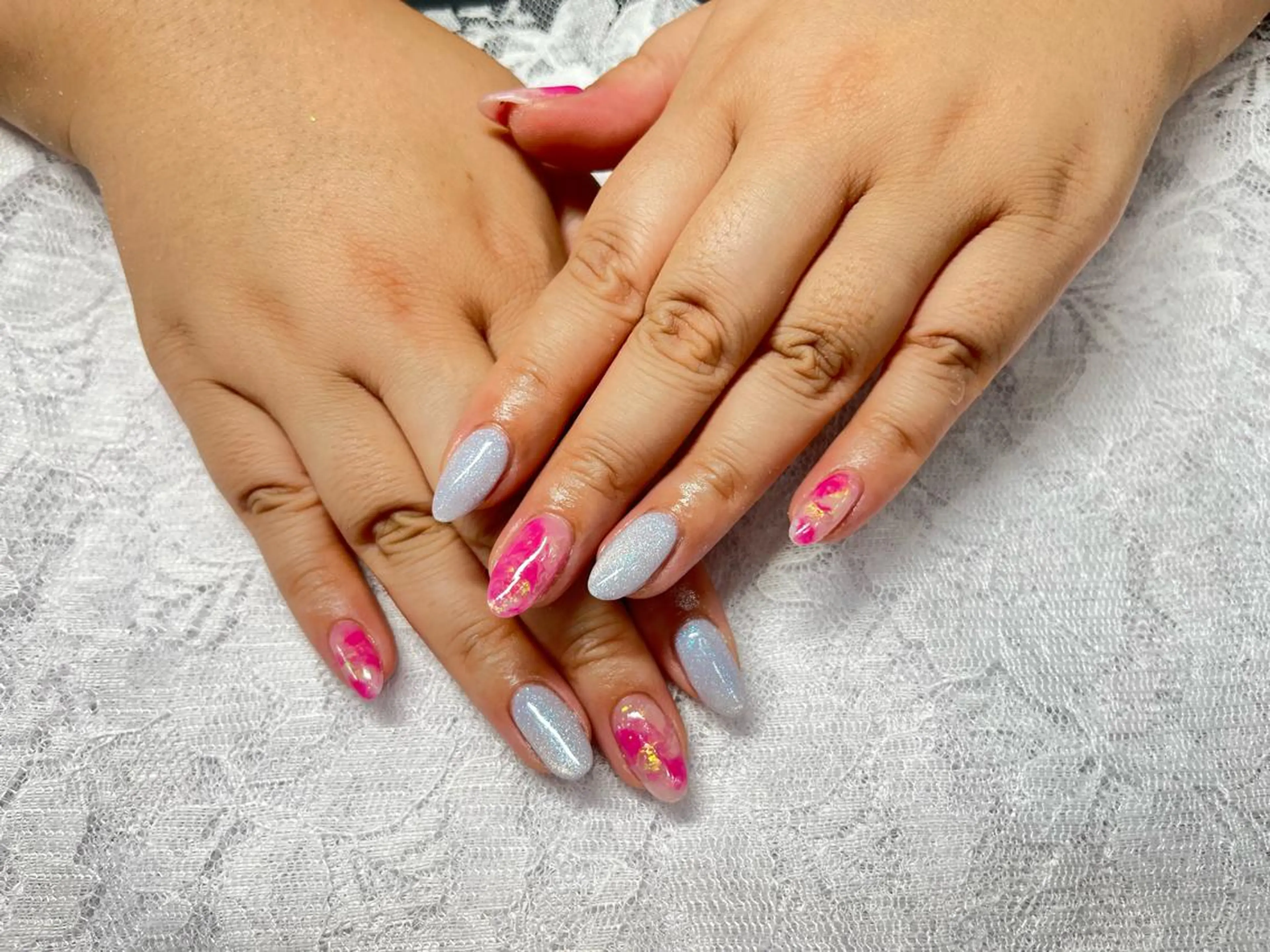 ネイル アートネイル マグネットネイル ニュアンスネイル AngelCoco Tabataのネイルデザイン