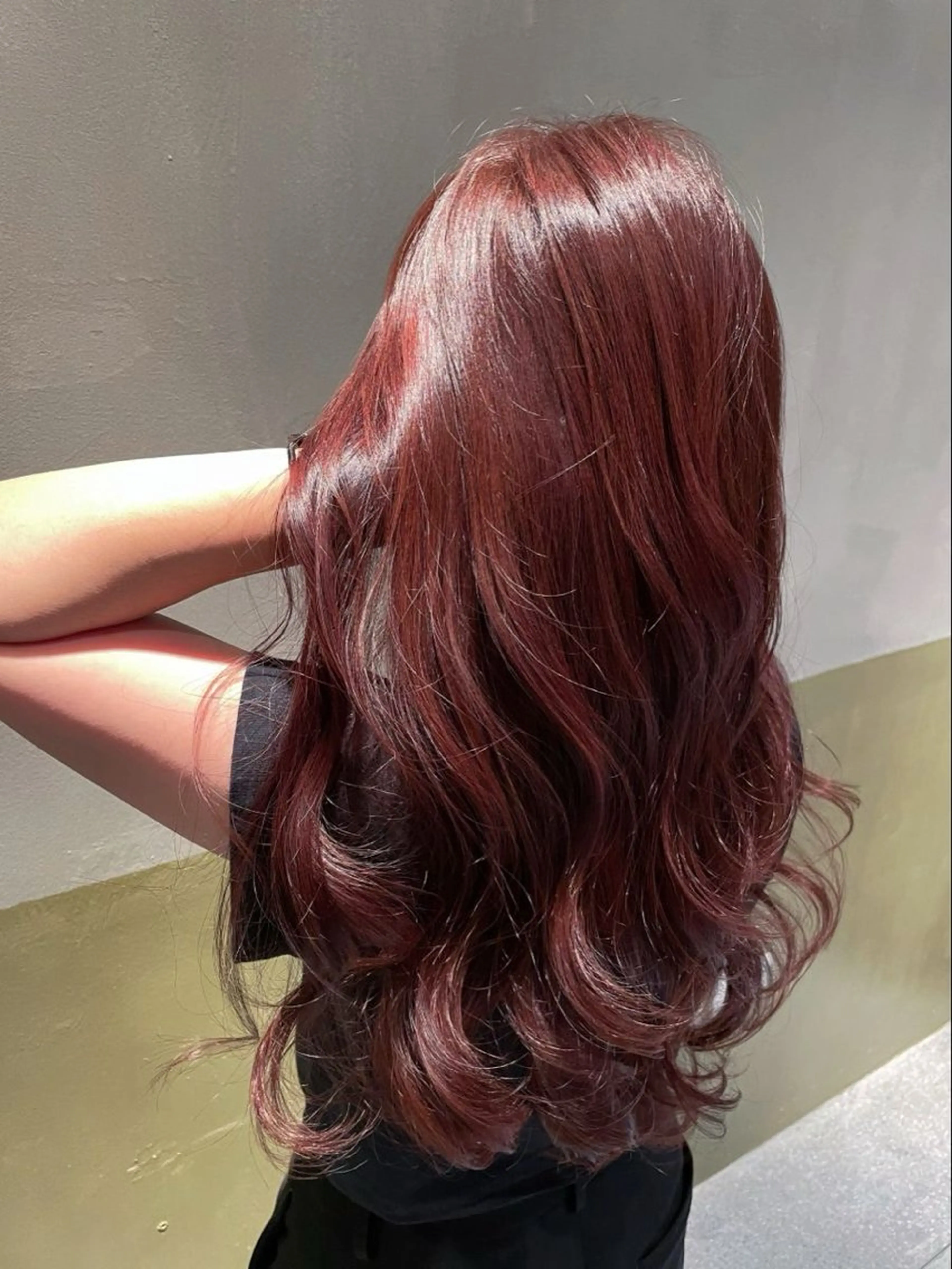 セミロング カラー 艶モテ韓流ヘア 🤍りんのヘアスタイル