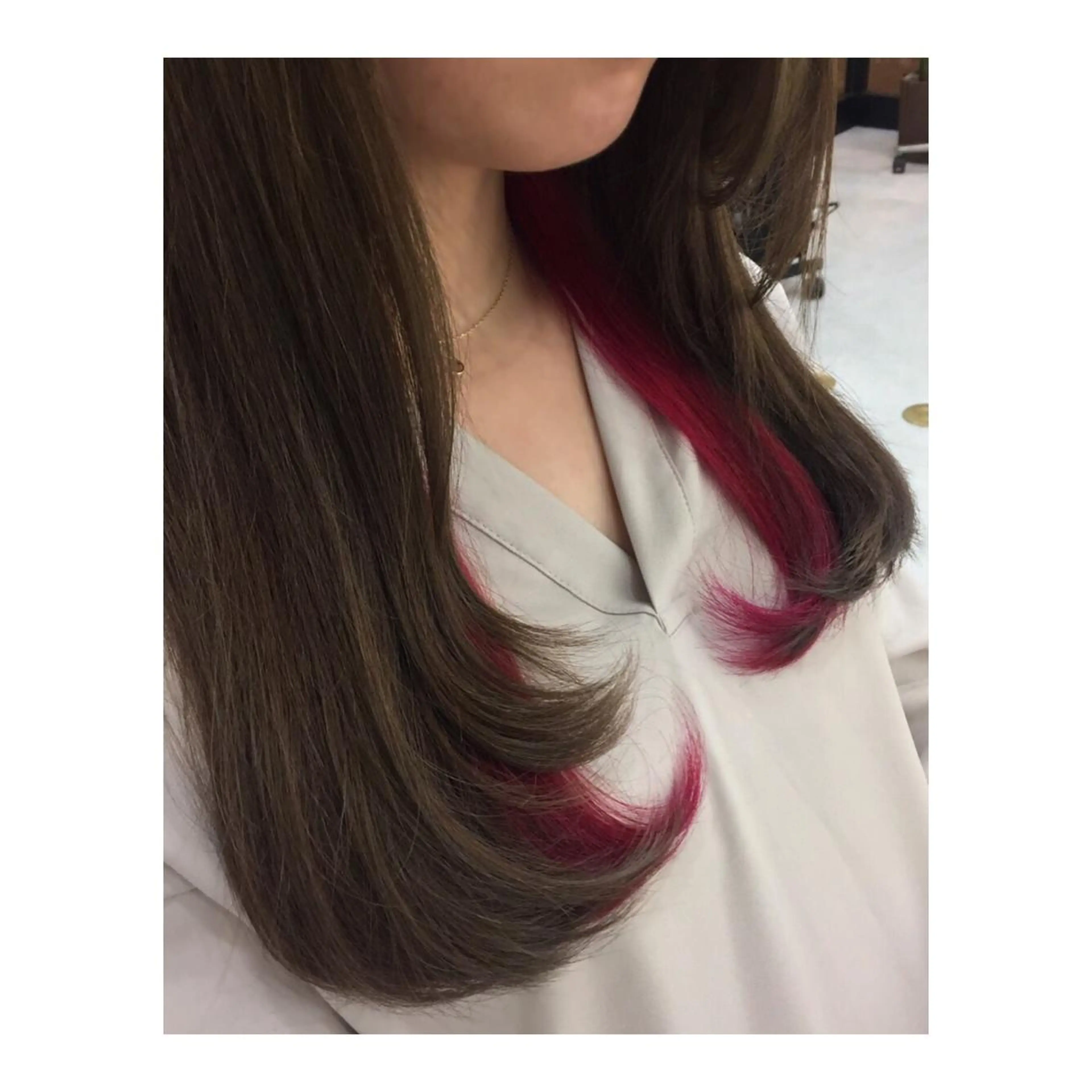 カラー ブリーチ インナーカラー ピンクカラー Cuon所属・✨ご新規様のみ✨ ウンノのヘアスタイル