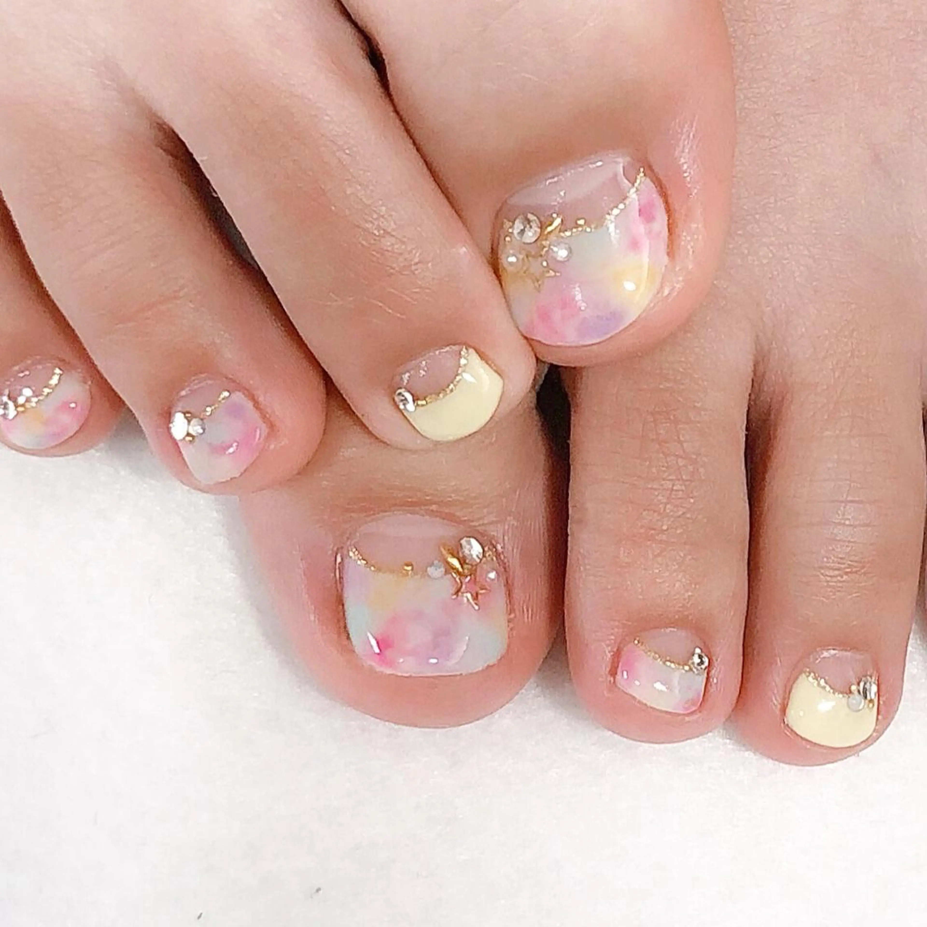 ネイル フットネイル ジェルネイル 東 千夏のネイルデザイン