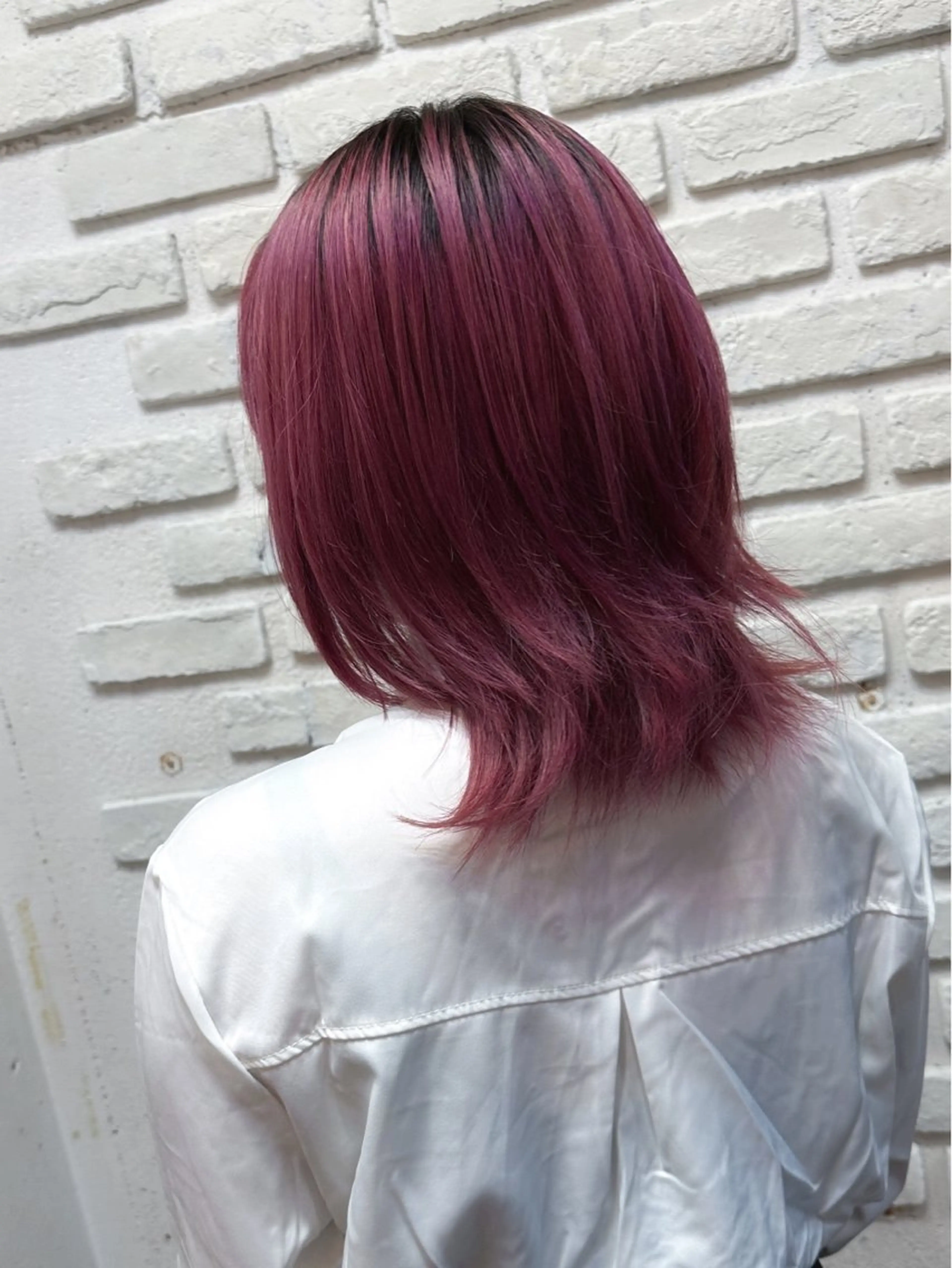 ミディアム 池袋@パーマ 本多のヘアスタイル