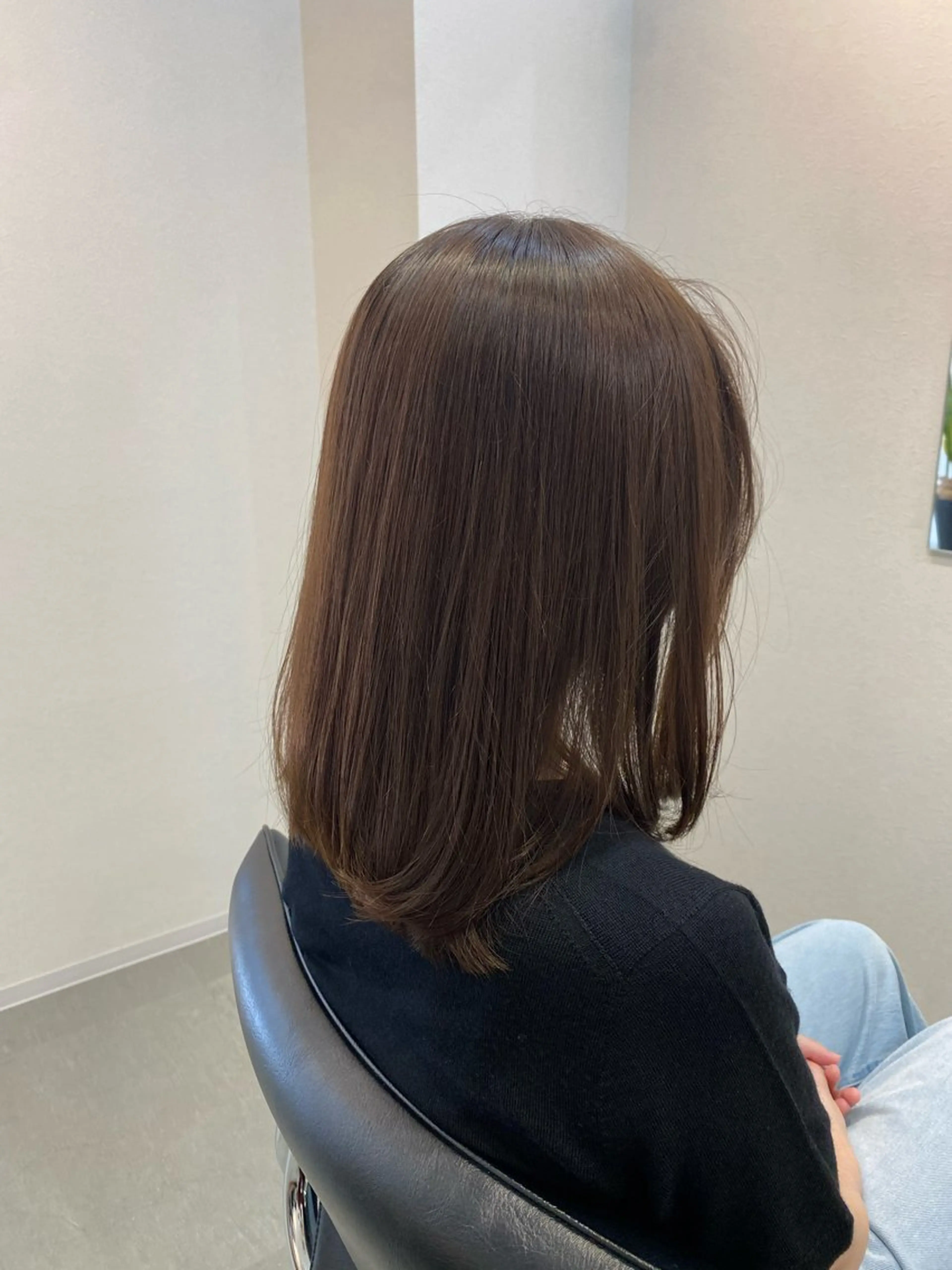 ミディアム カラー カット ヘアカラー トリートメント conne& ririのヘアスタイル