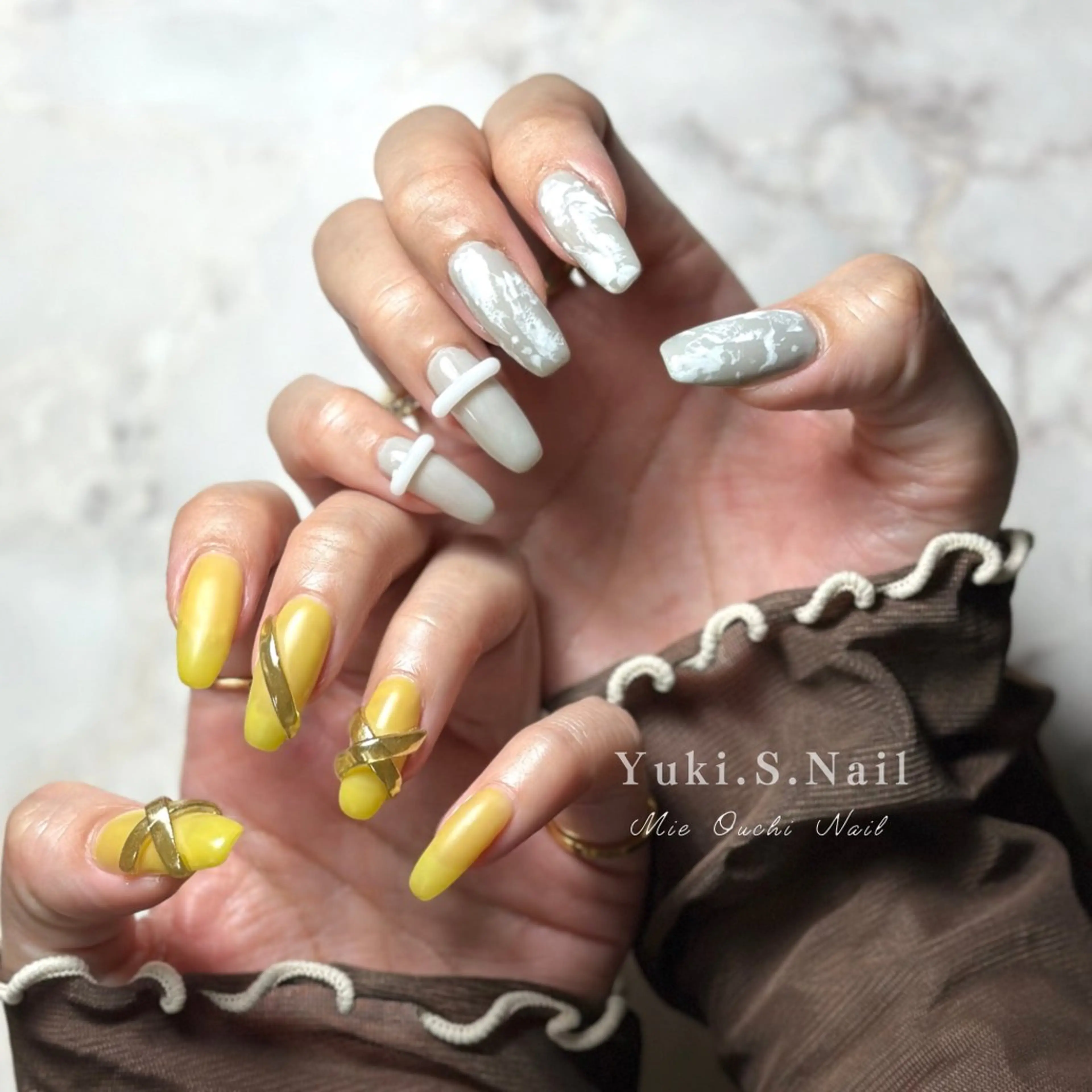 ロング ハンドネイル Yuki S.Nailのネイルデザイン