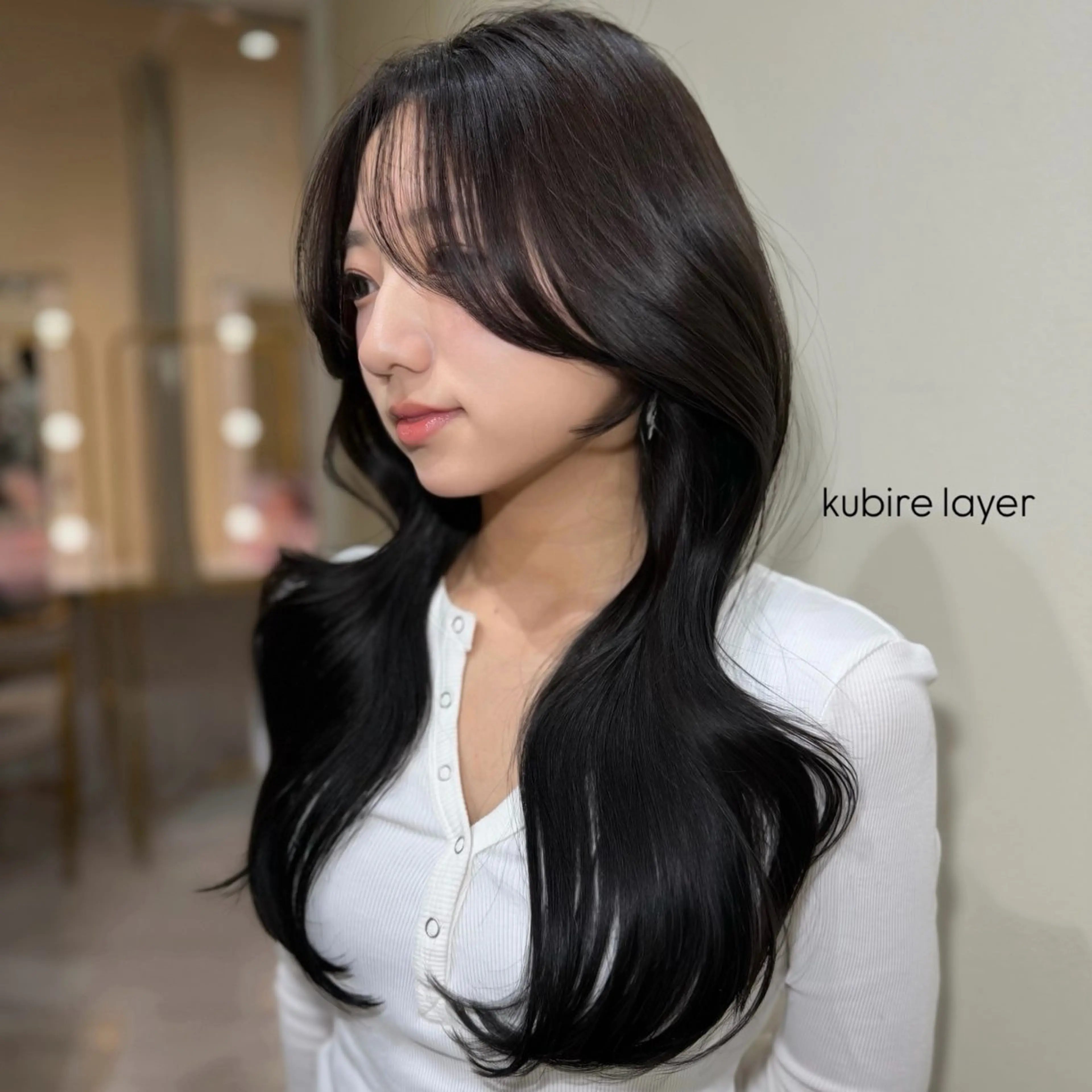 ロング カラー ヘアアレンジ 透明感カラー 顔周りカット 髪質改善 レイヤーカット ロング カット ヘアカラー トリートメント レイヤーカット🤍 RINAのヘアスタイル