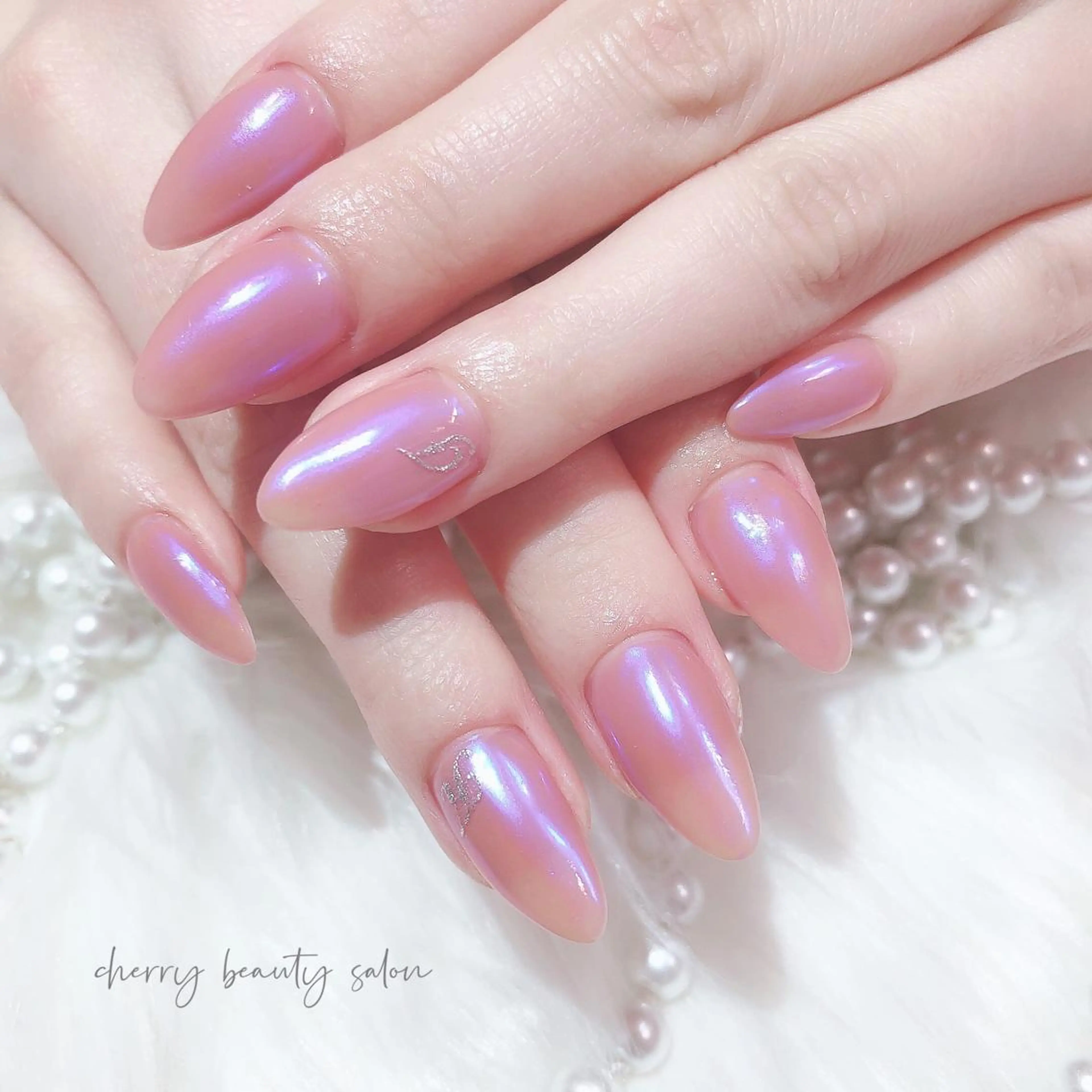 セミロング SAKURA 🍒のネイルデザイン