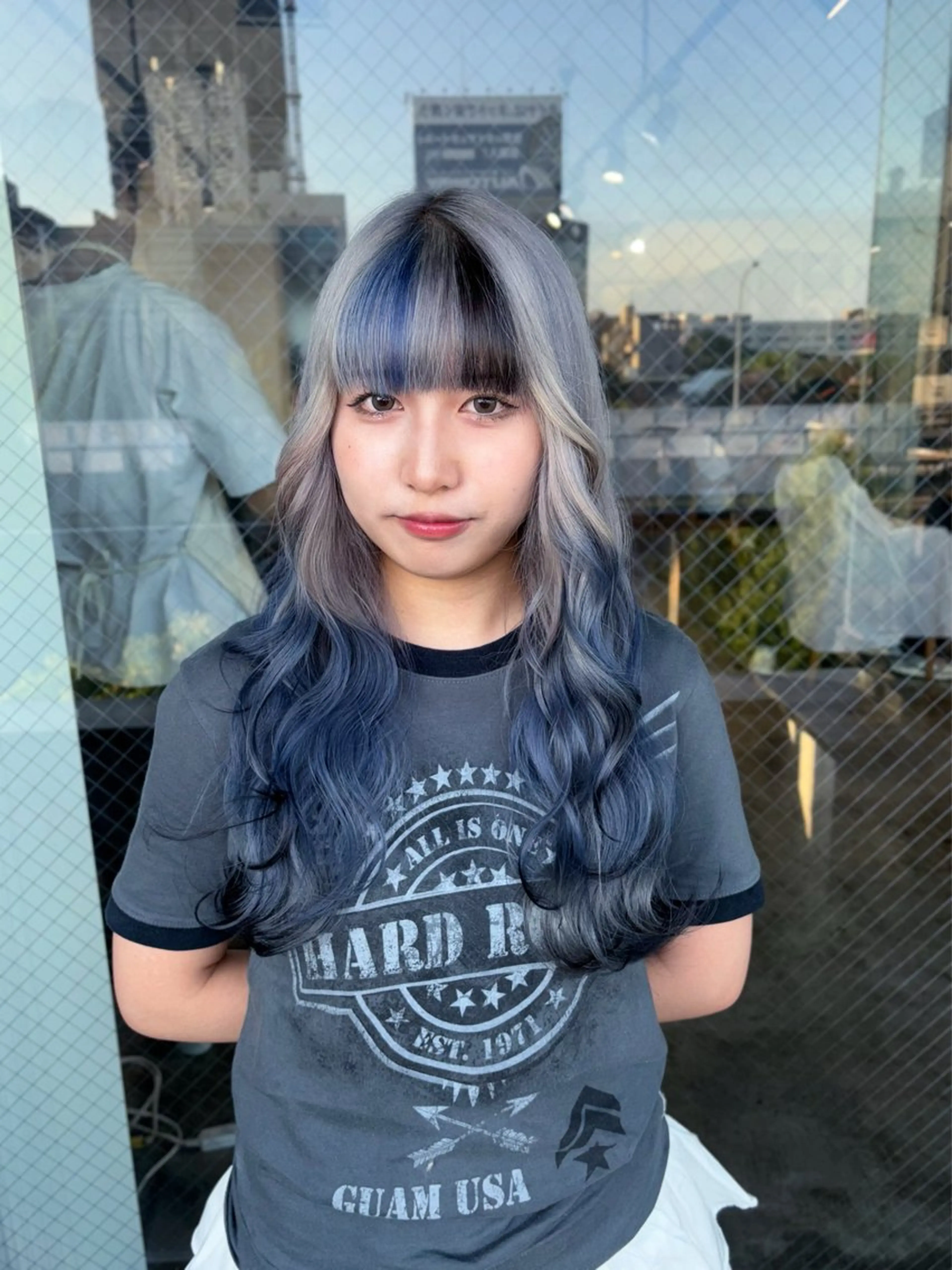 ロング カラー 💫miyu💫デザ インカラー/アレンジのヘアスタイル