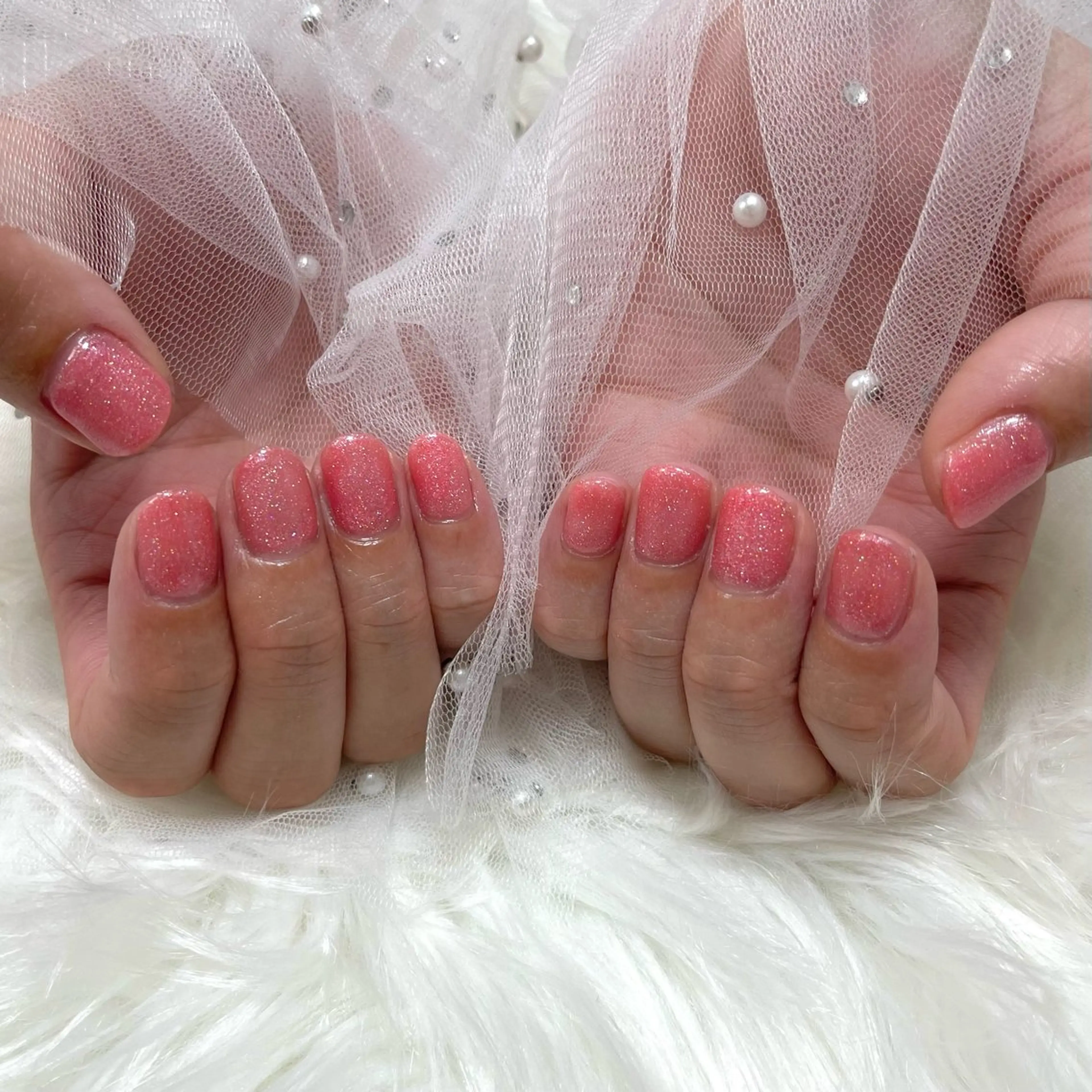 ネイル ワンカラーネイル ピンク ハンドネイル SHINE nail salonのネイルデザイン