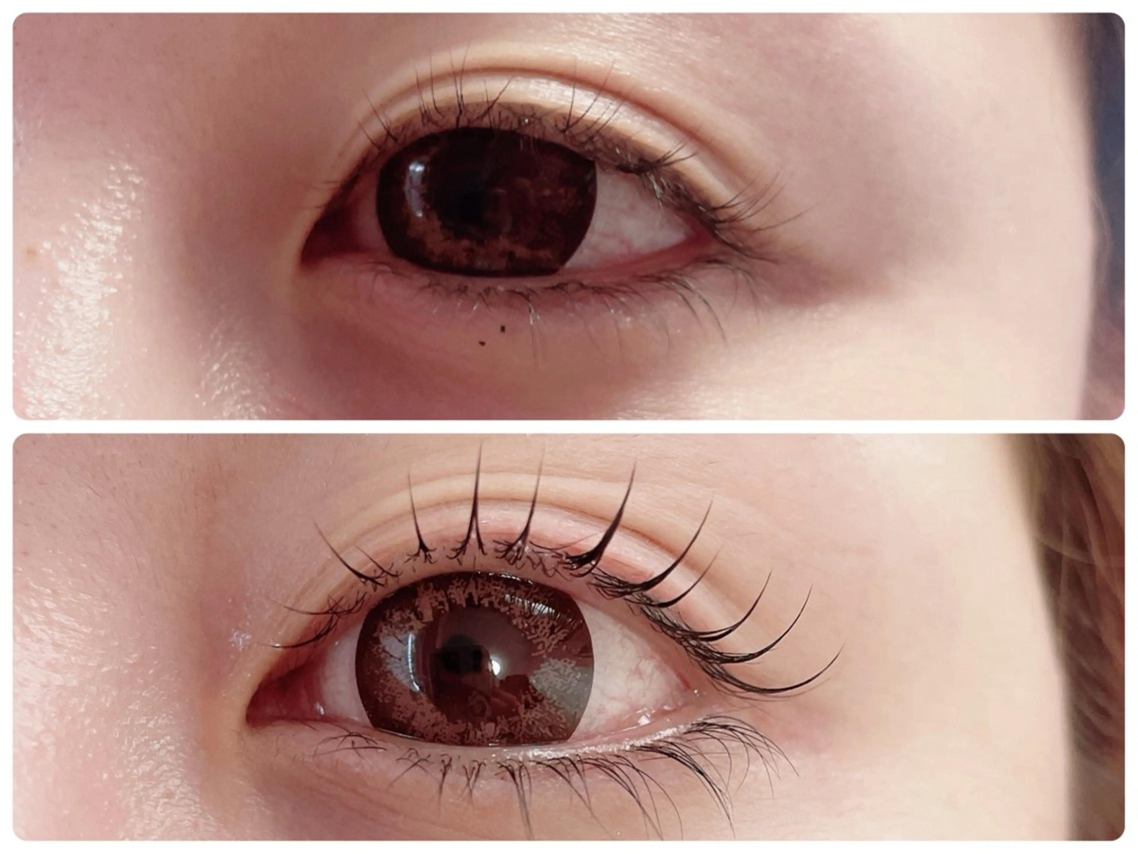 上まつ毛パーマの写真