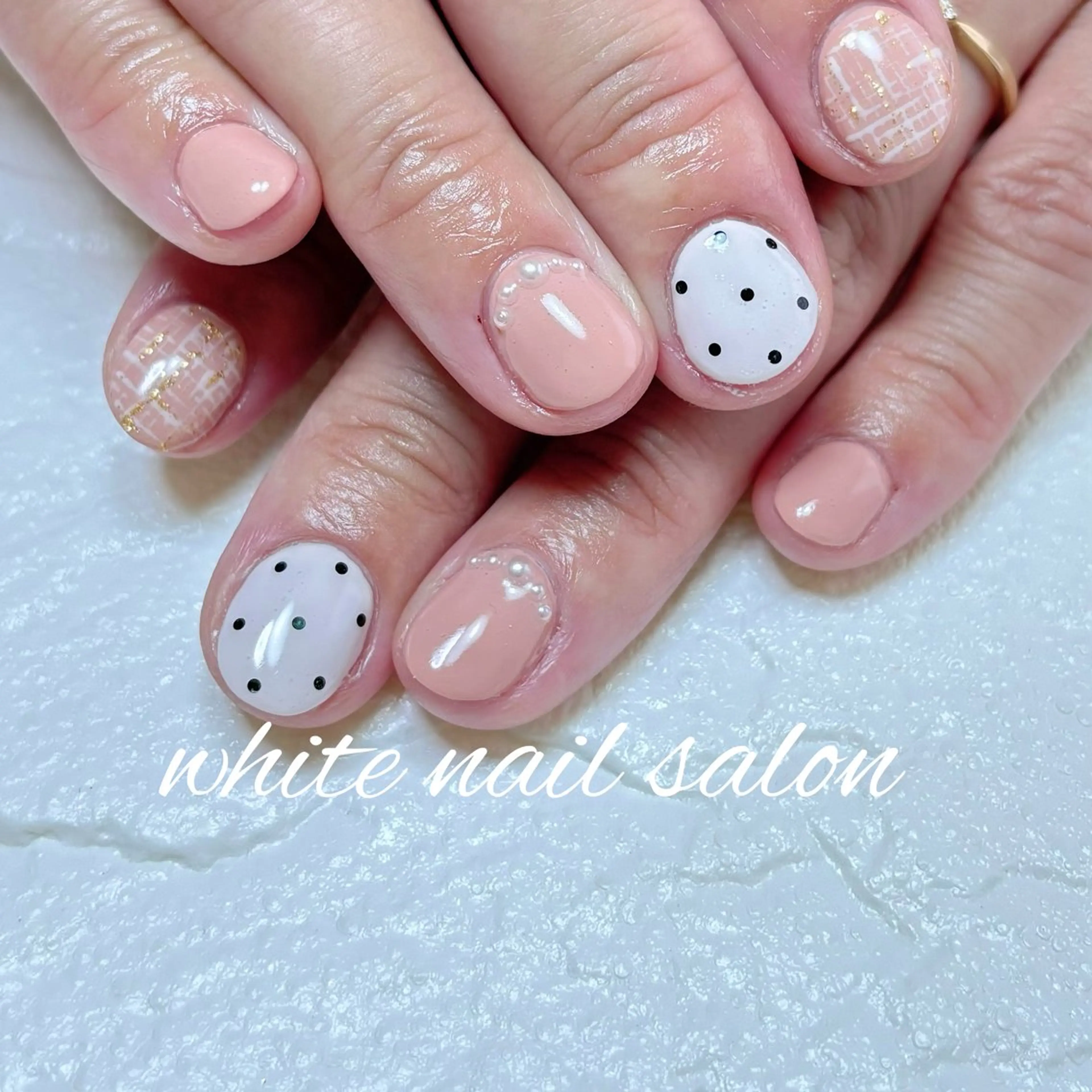 ネイル ホワイト ハンドネイル white nail salonのネイルデザイン