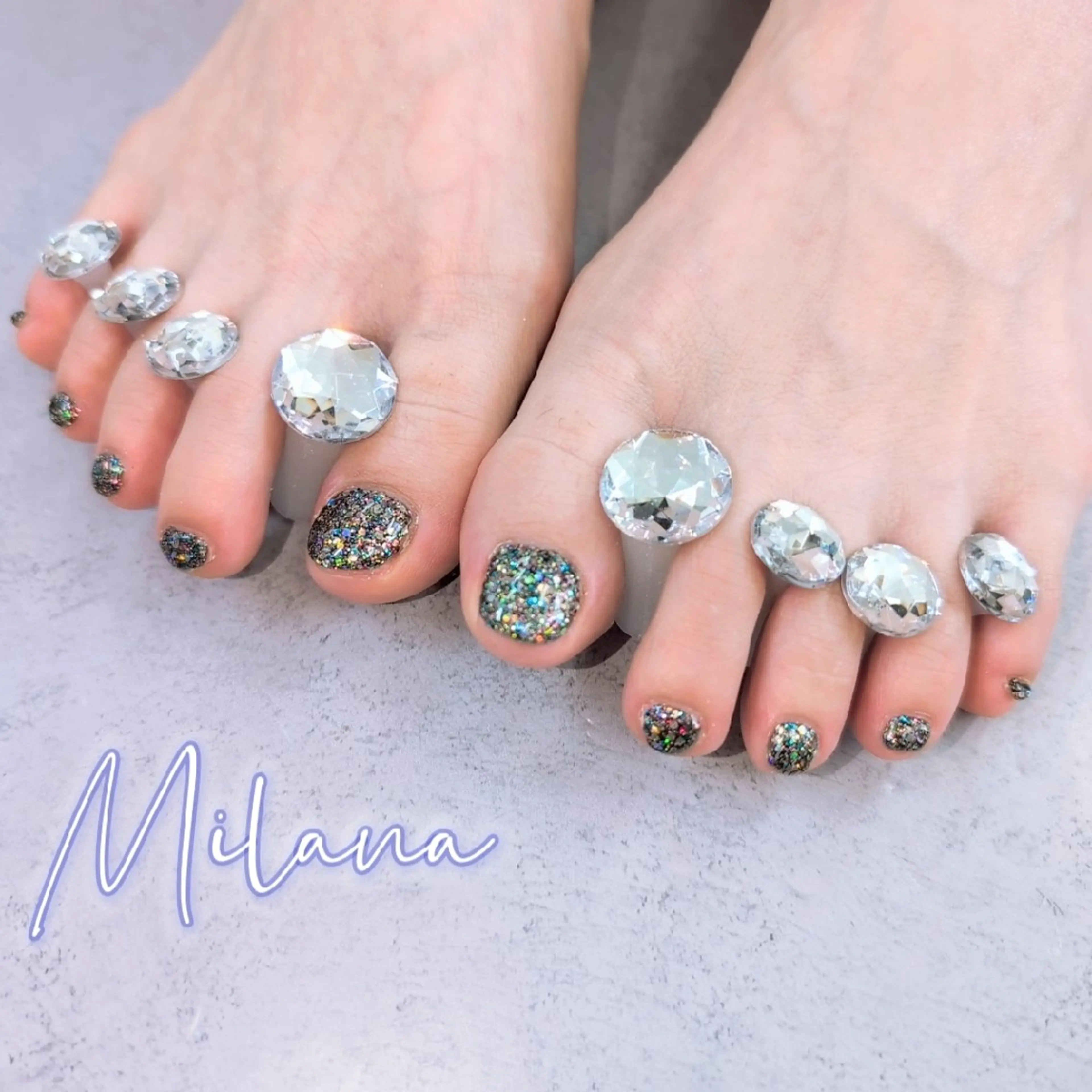 ネイル フットネイル ワンカラーネイル フットネイル Milana 川瀬のネイルデザイン