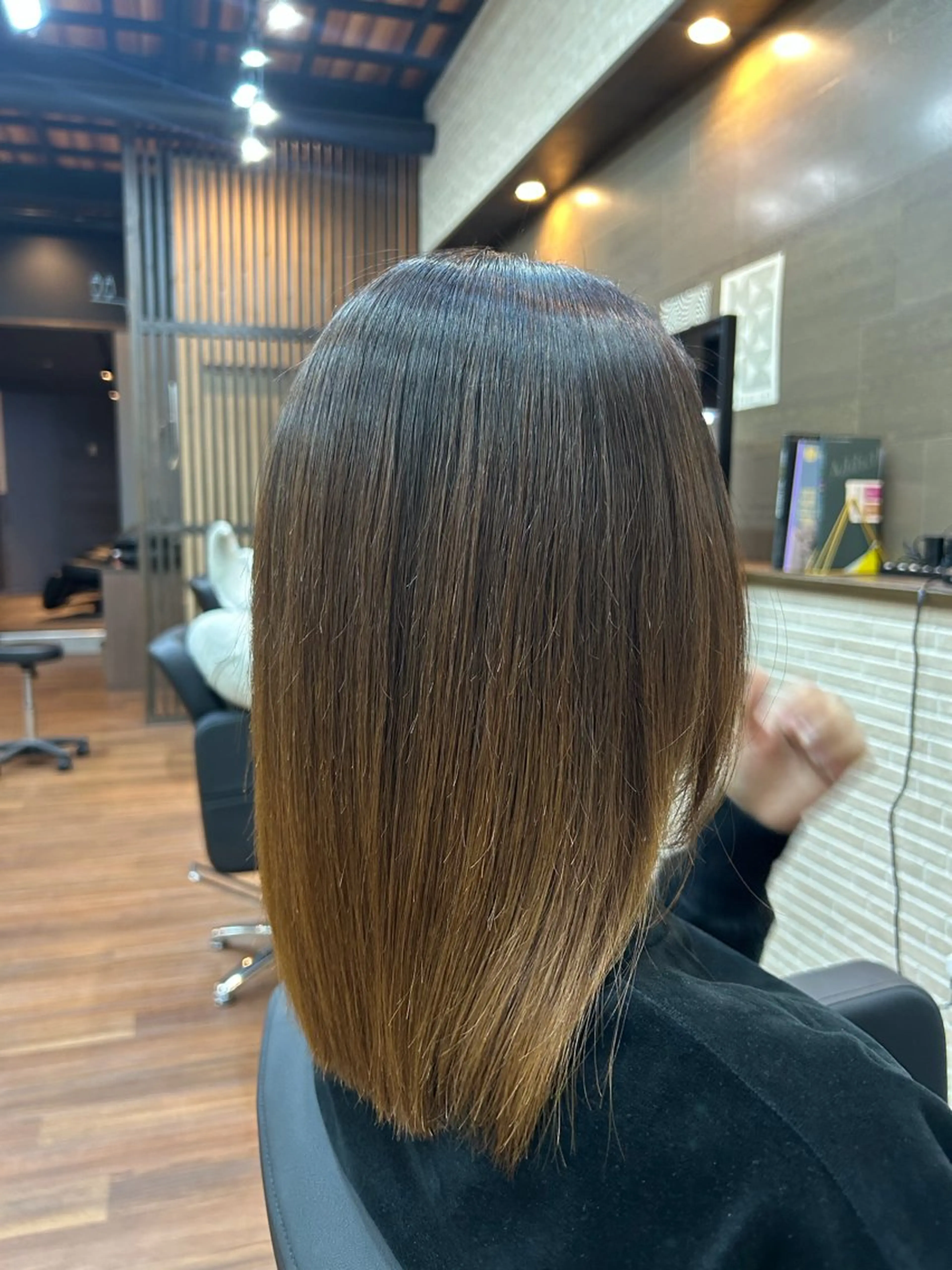 ミディアム 縮毛矯正 Axis江別店所属・【AXIS江別店】 rioのヘアスタイル