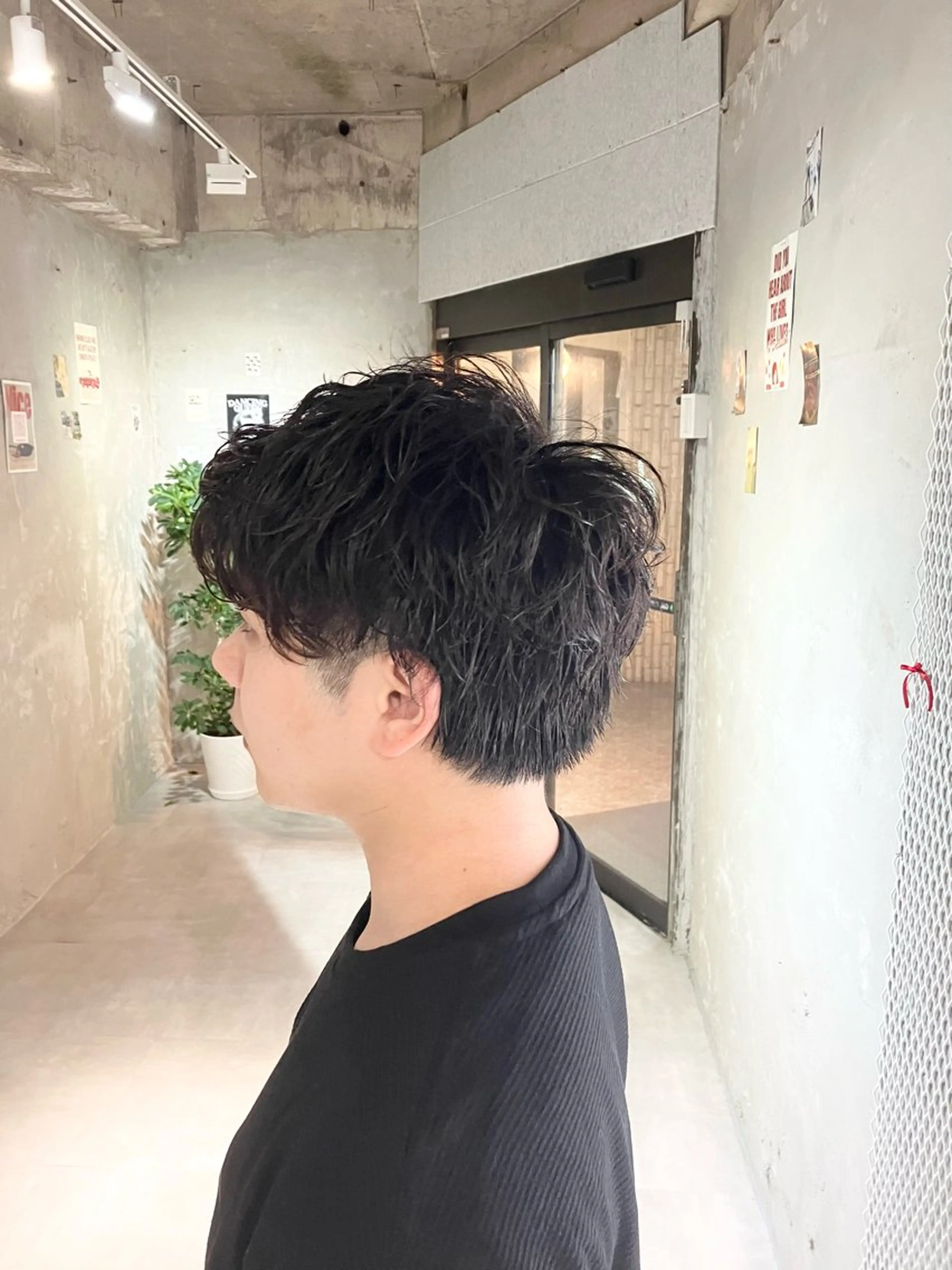 ショート パーマ メンズ カット パーマ トリートメント door white hideのヘアスタイル