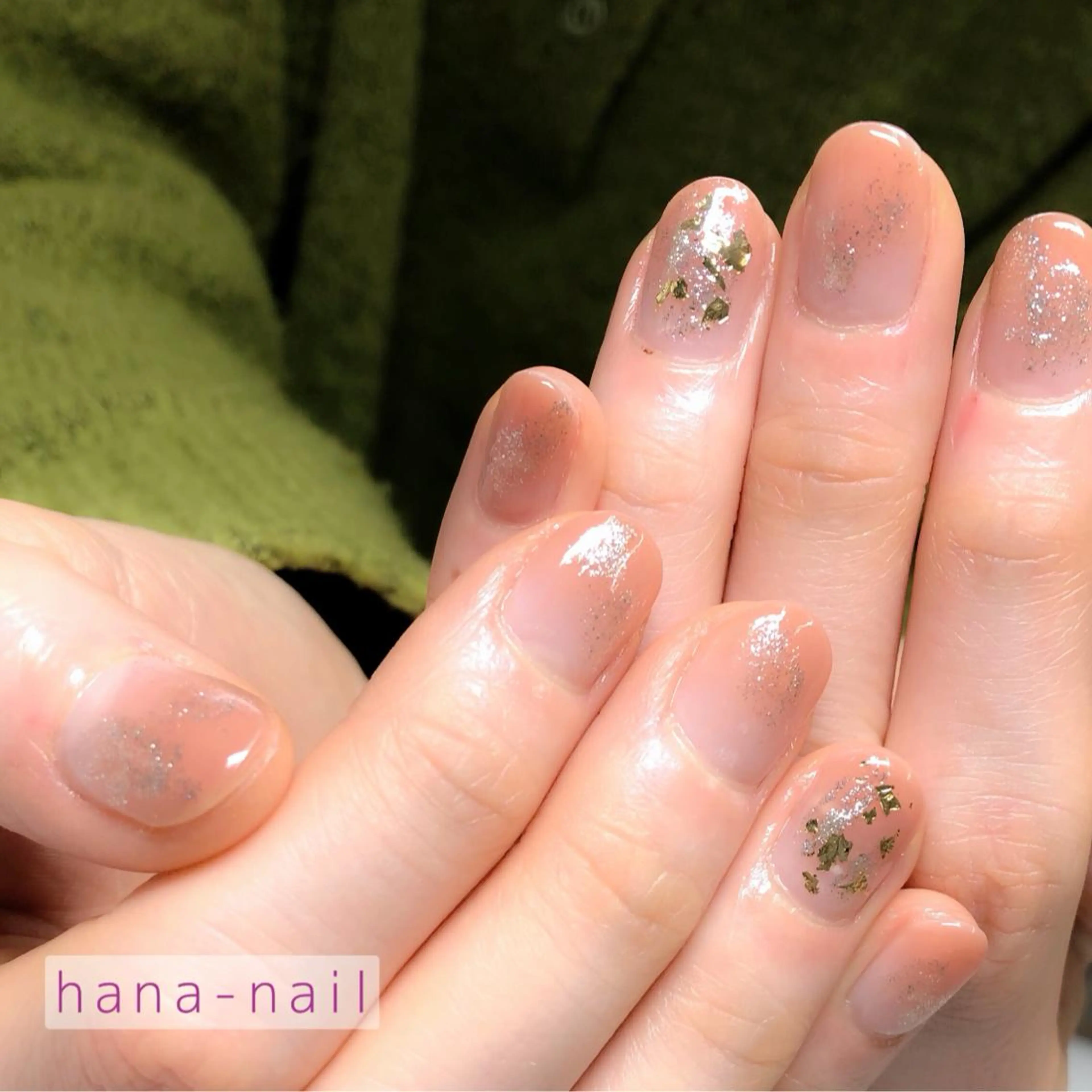 ネイル ラメ(グリッター) Kao hana-nailのネイルデザイン