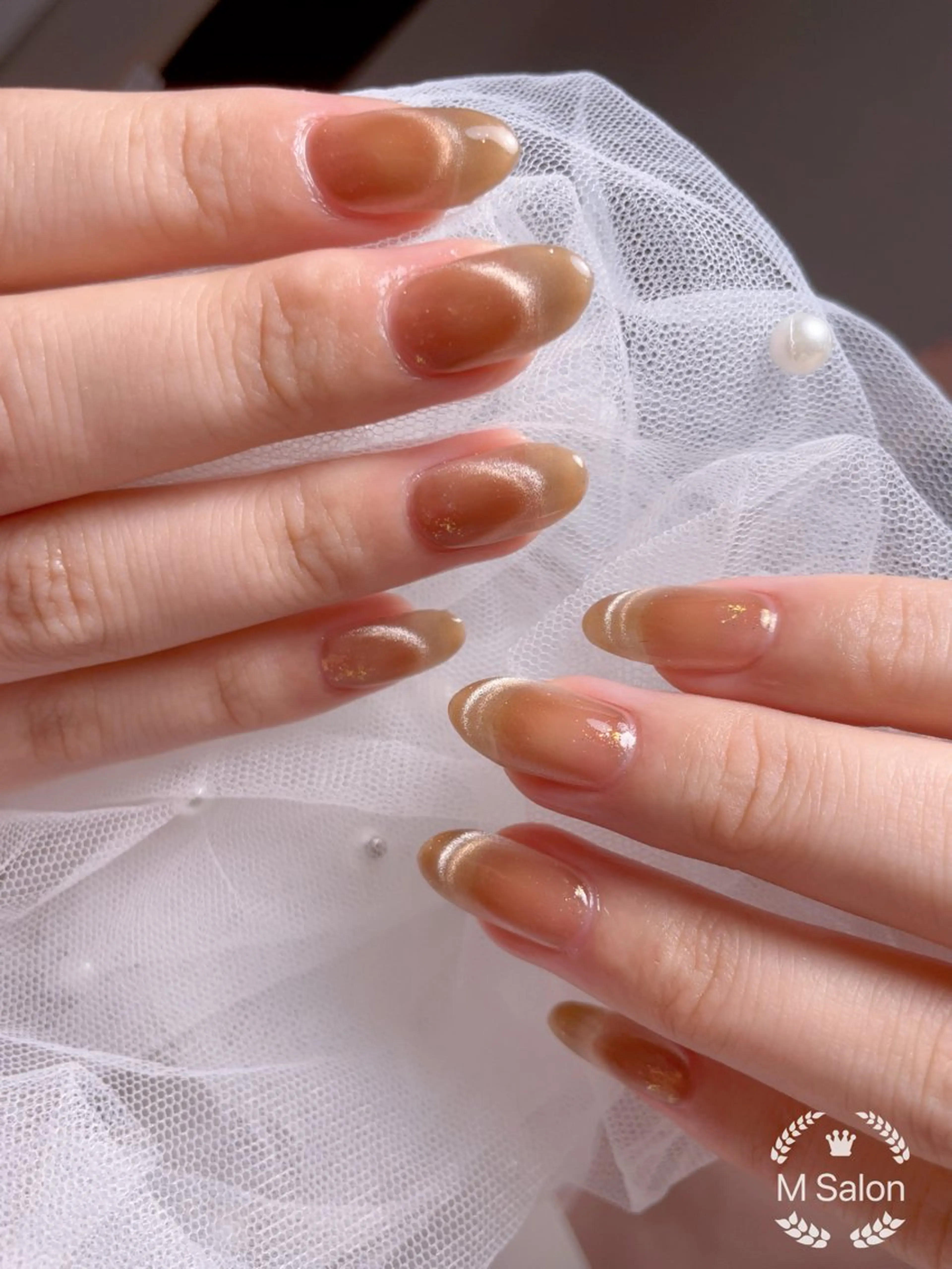 ネイル フレンチネイル マグネットネイル ニュアンスネイル オフィスネイル ワンカラーネイル ハンドネイル Mnail _KKのネイルデザイン