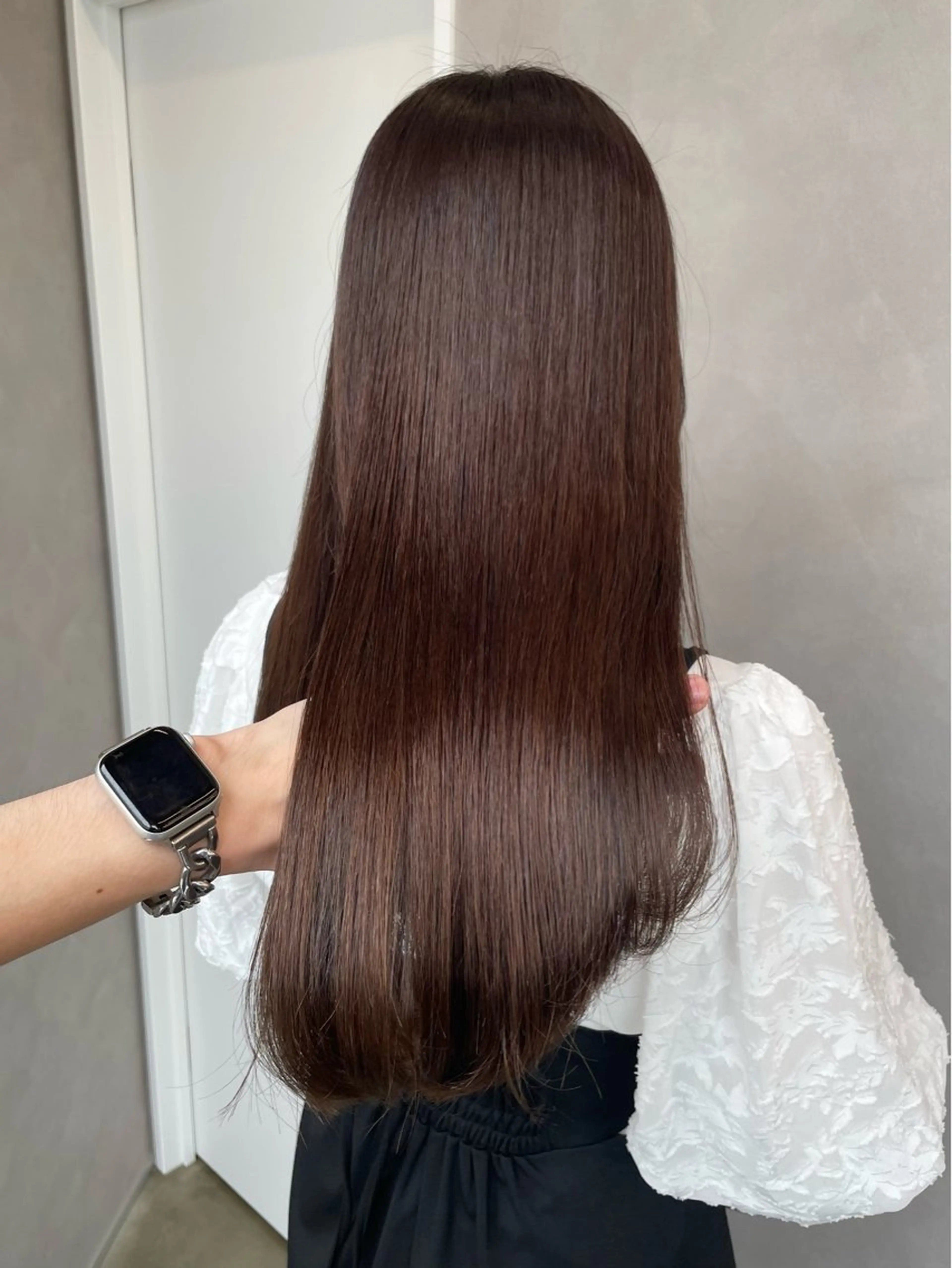 ロング カラー イルミナカラー 髪質改善 🌿レイヤー赤み消し 🌿西村拓也のヘアスタイル